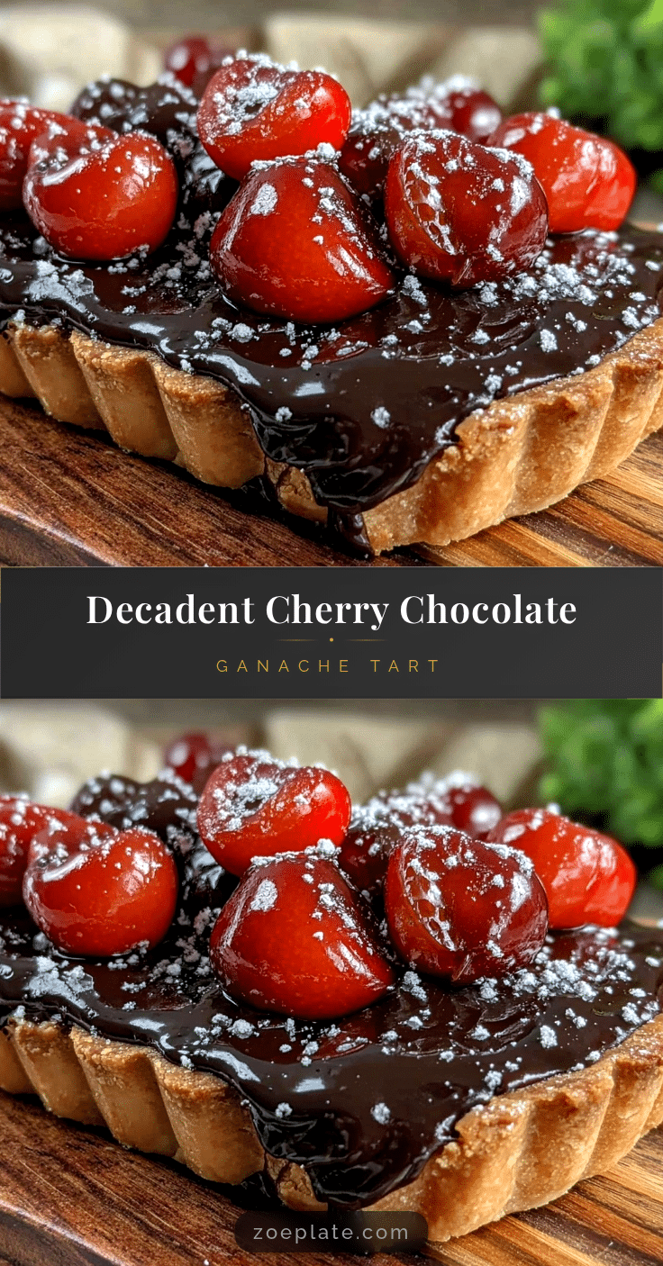 cherry chocolate tart recipe