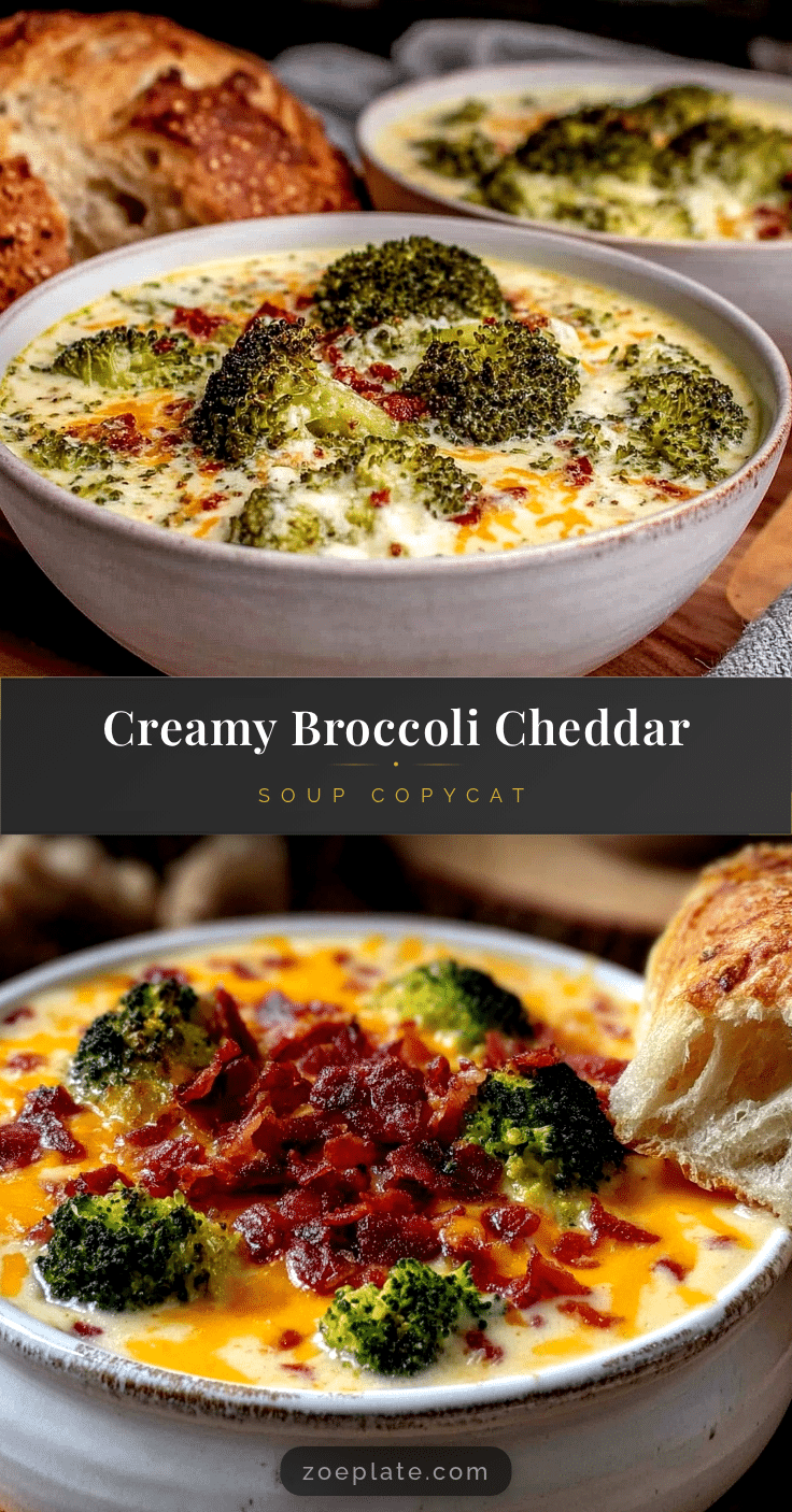 creamy broccoli cheddar soup recipe
