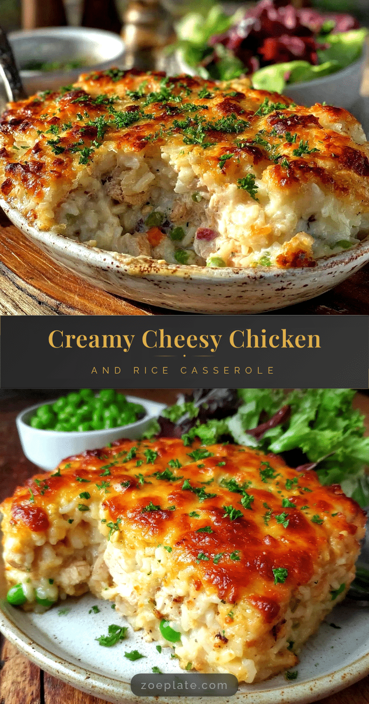 creamy chicken and rice casserole recipe