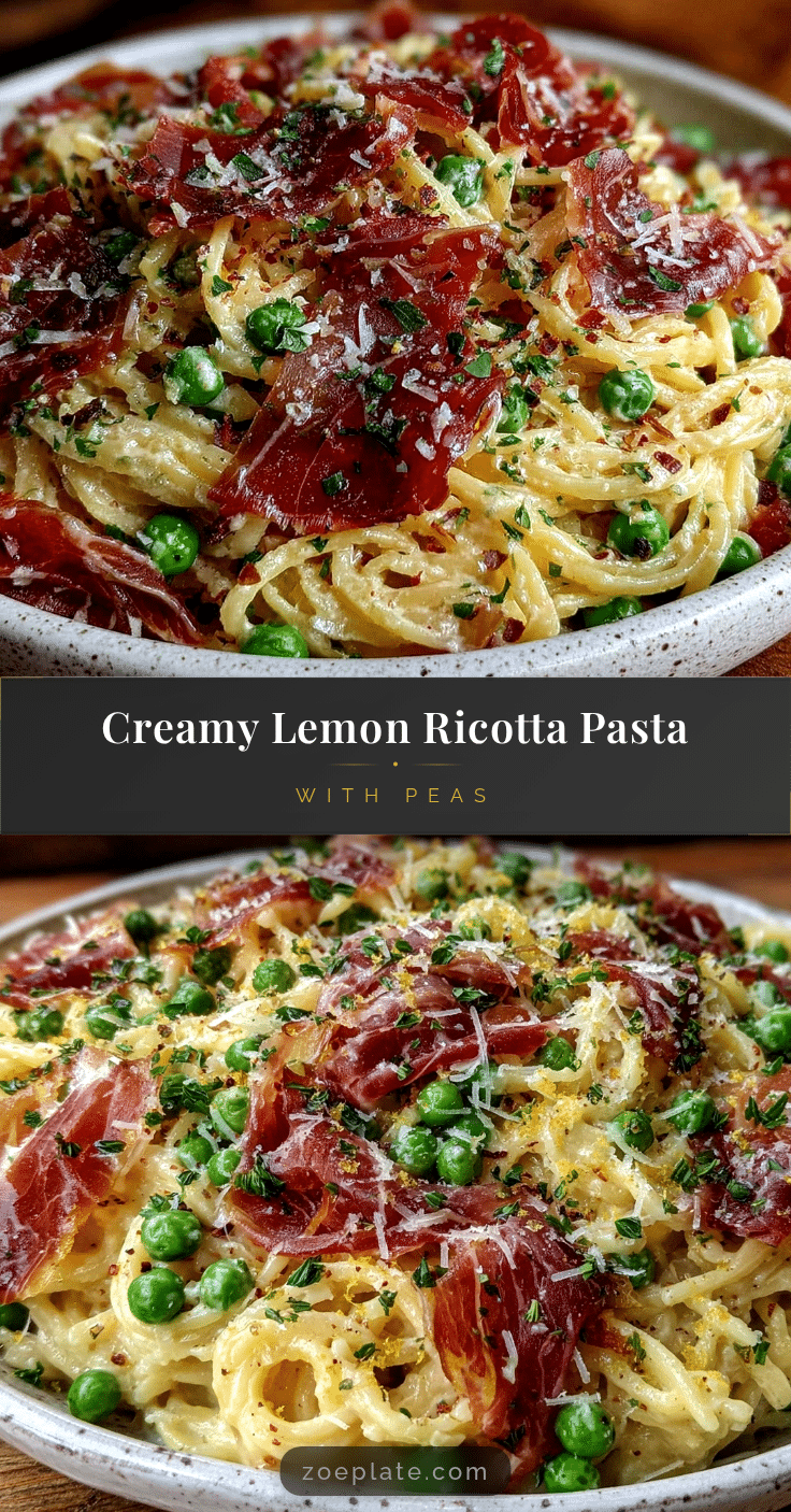 creamy lemon ricotta pasta recipe