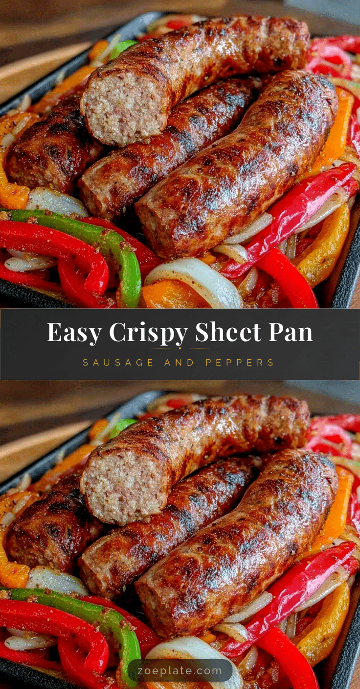 crispy sheet pan sausage and peppers recipe