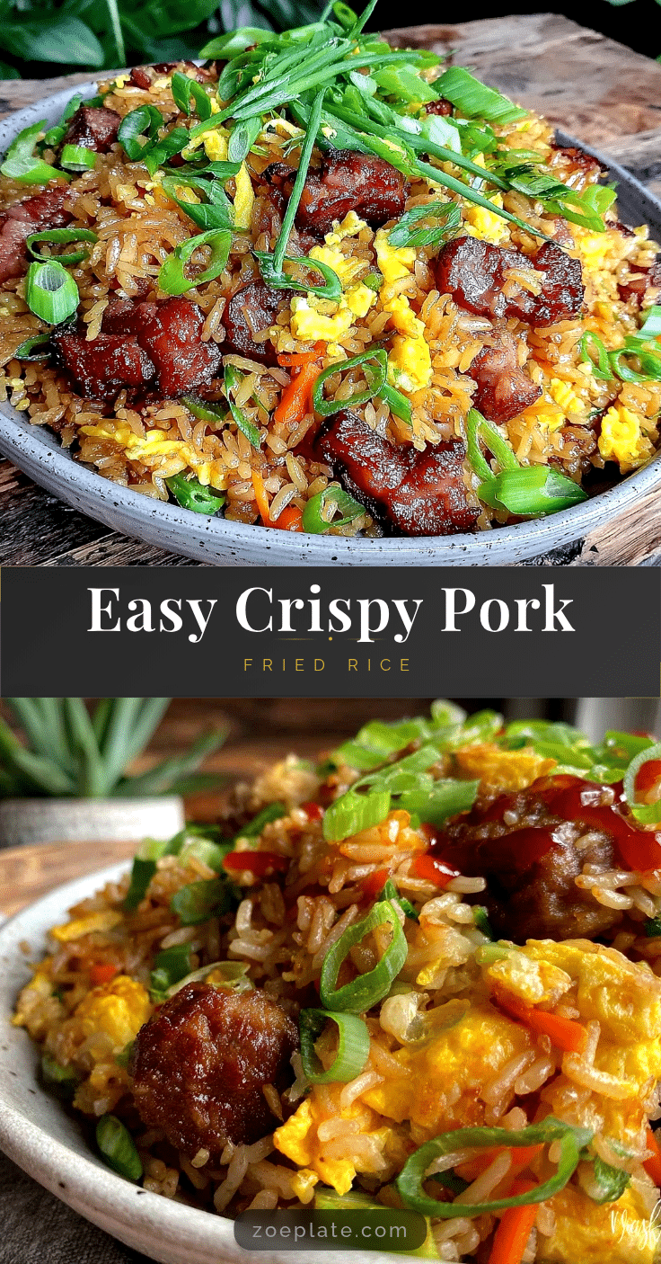 easy crispy pork fried rice recipe