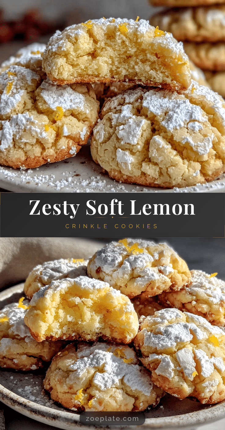 lemon crinkle cookies recipe