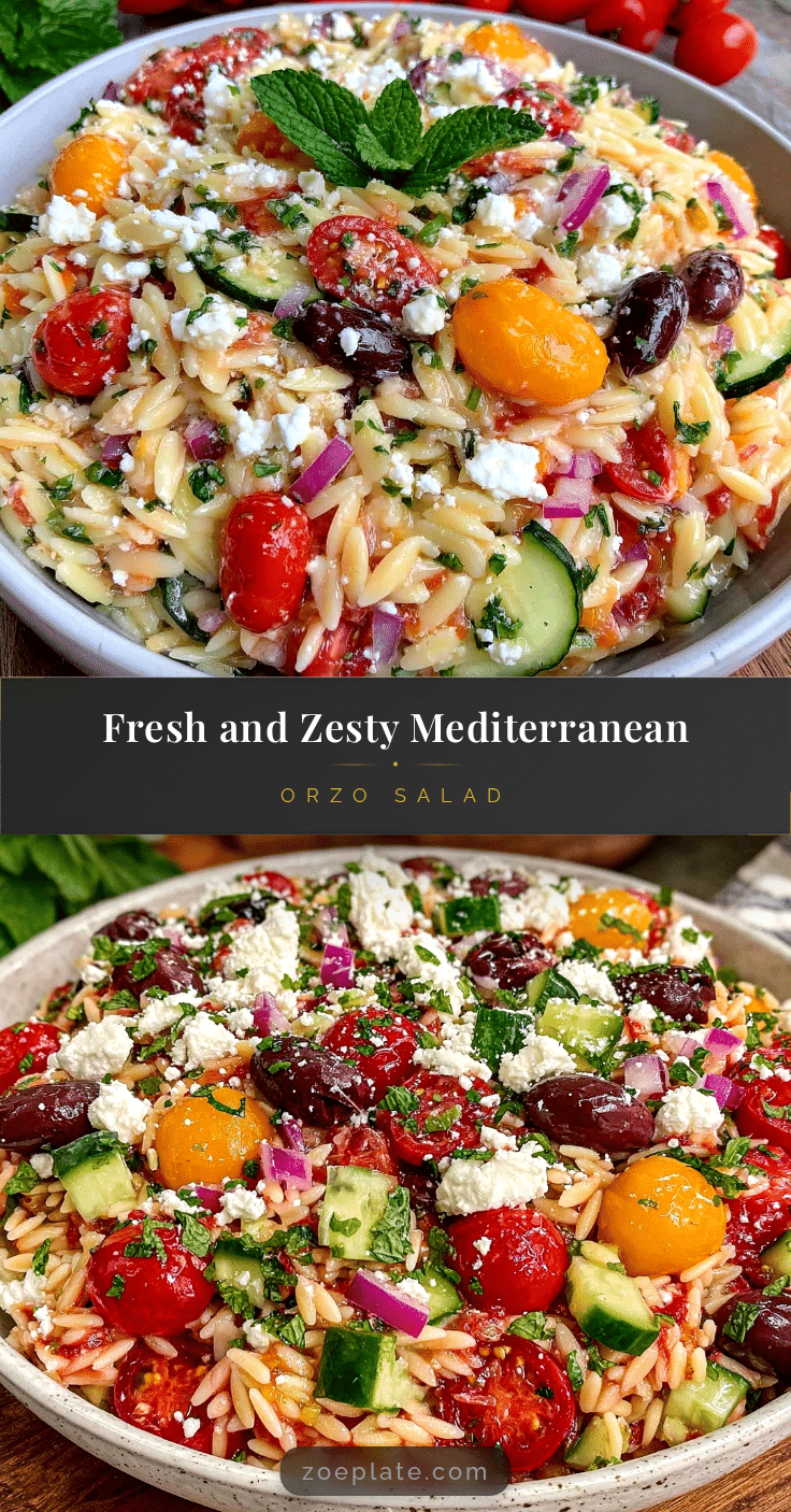 Mediterranean Orzo Salad recipe