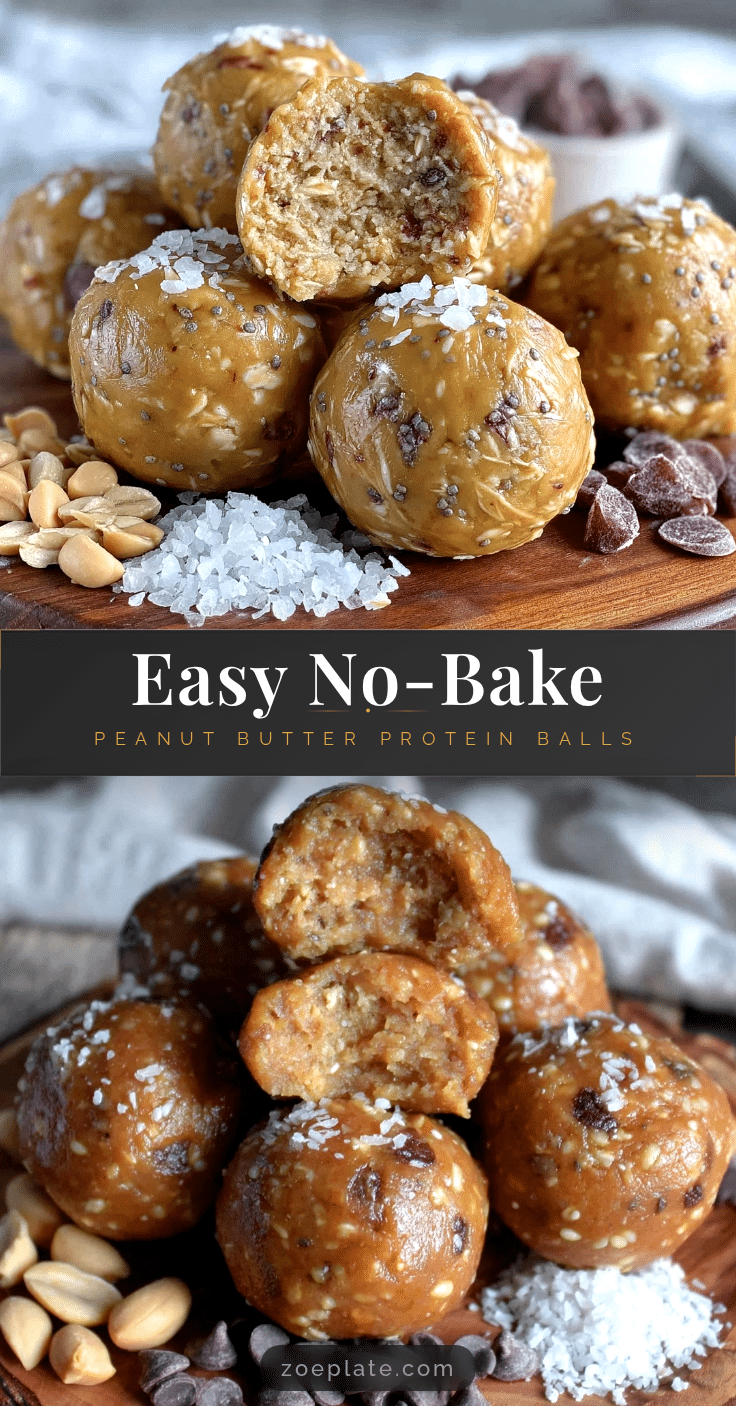 no bake peanut butter protein balls recipe
