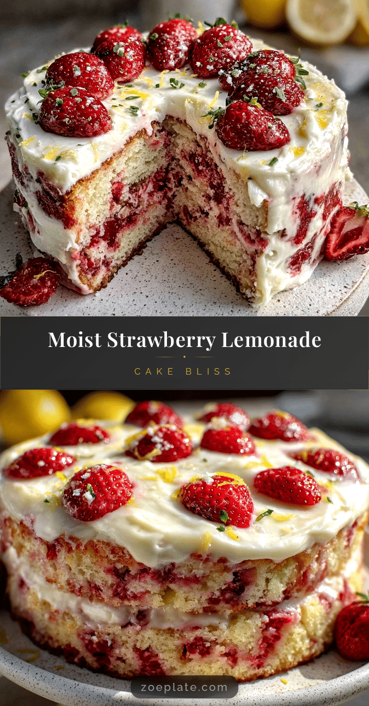 strawberry lemonade cake recipe