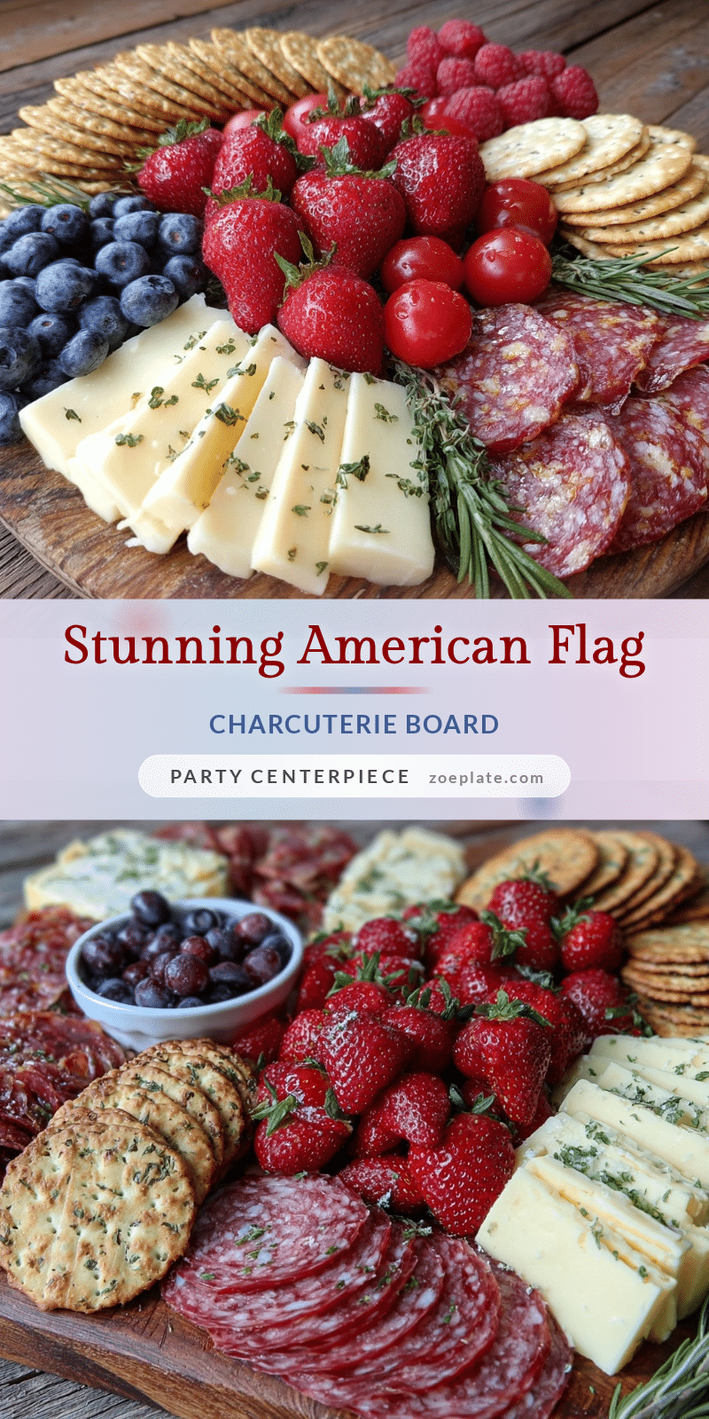 American Flag Charcuterie Board recipe