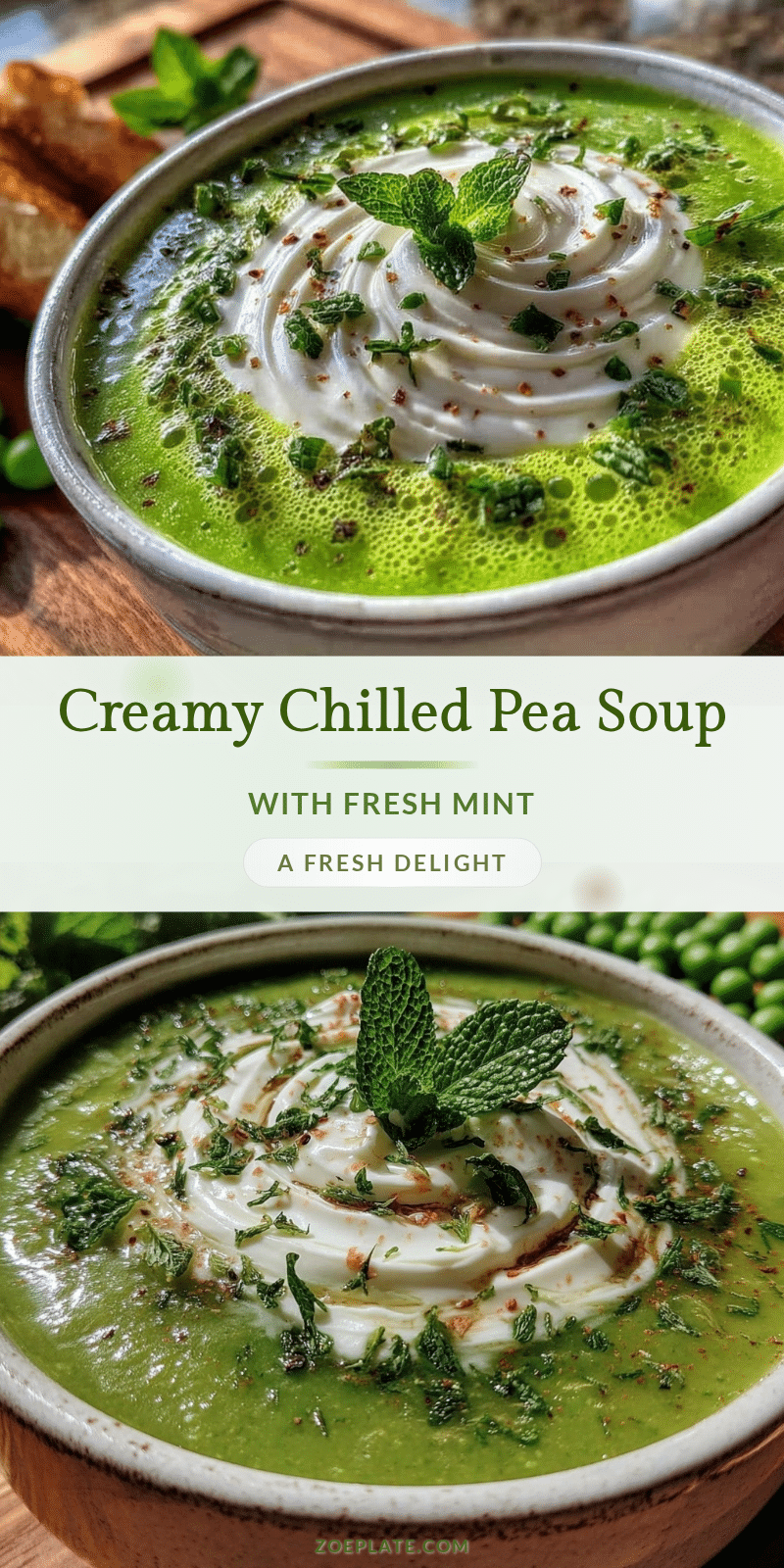 chilled pea soup recipe