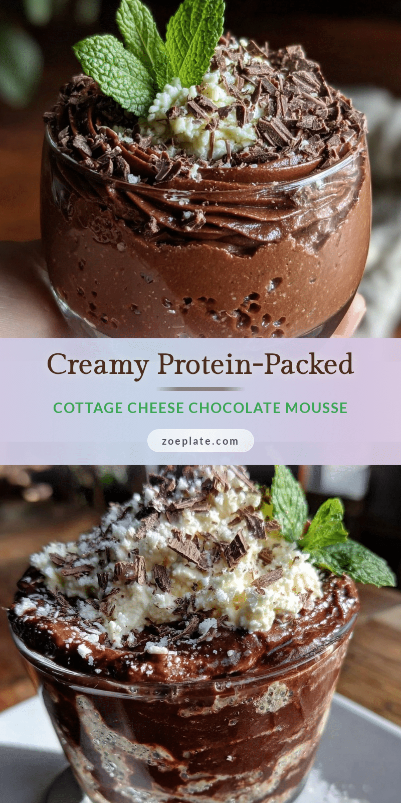 creamy cottage cheese chocolate mousse recipe
