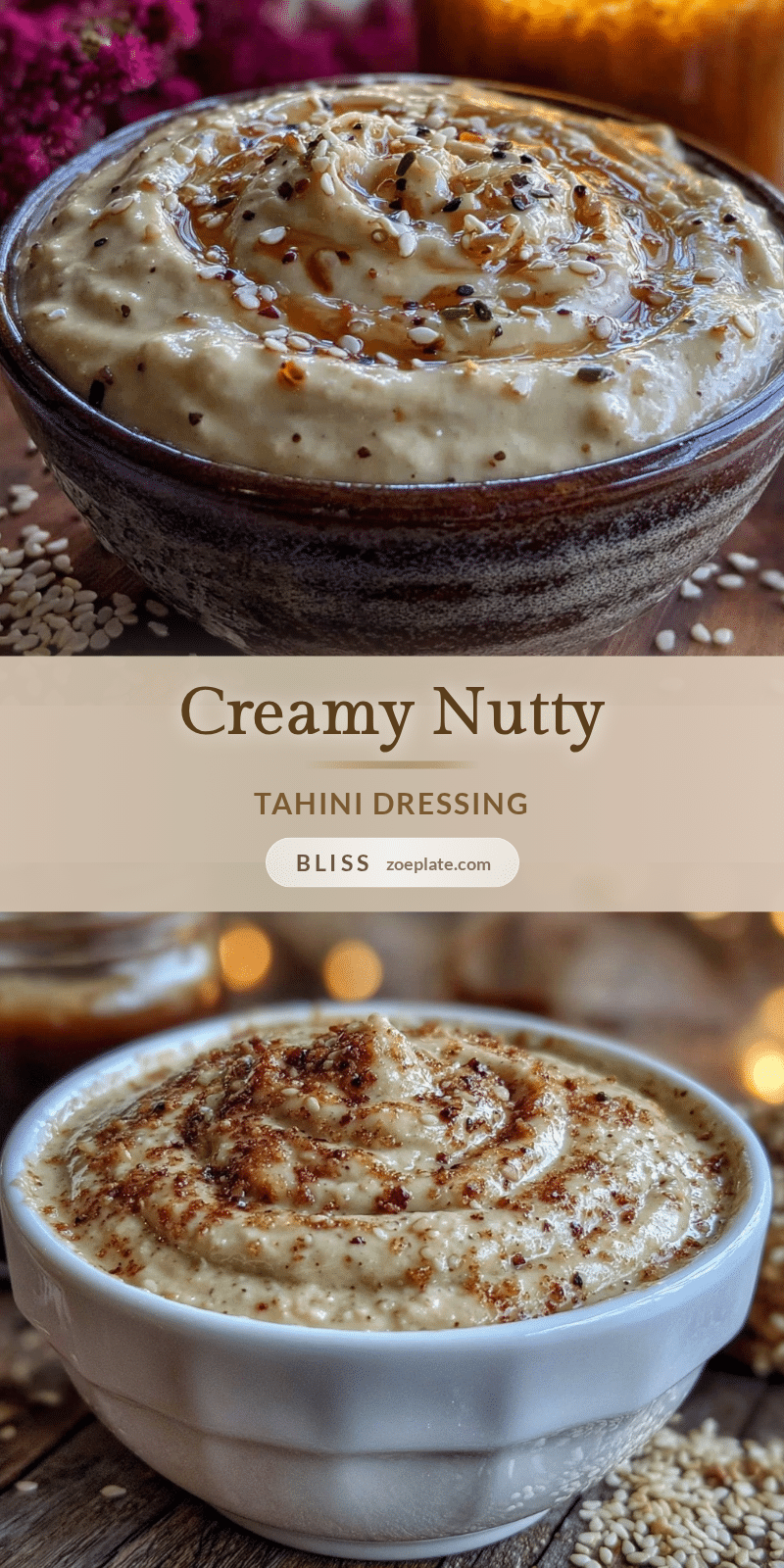 creamy tahini dressing recipe