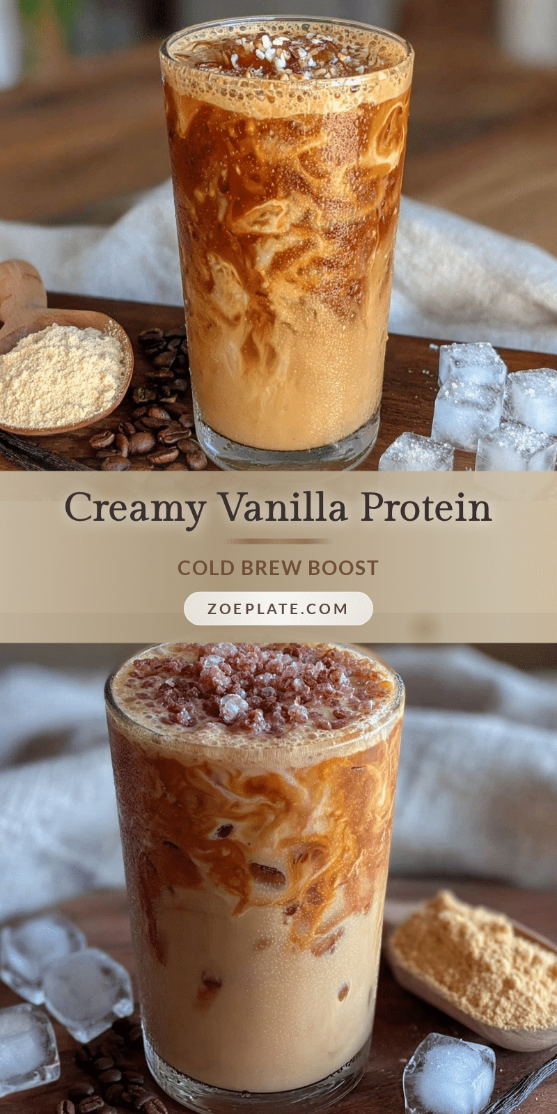 creamy vanilla protein cold brew recipe