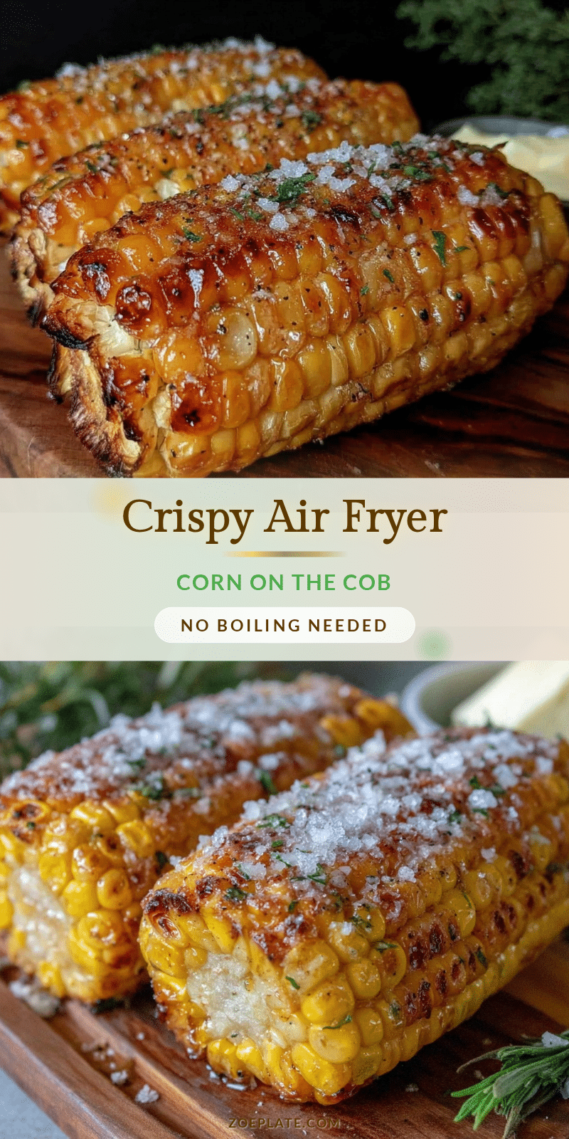 crispy air fryer corn on the cob recipe