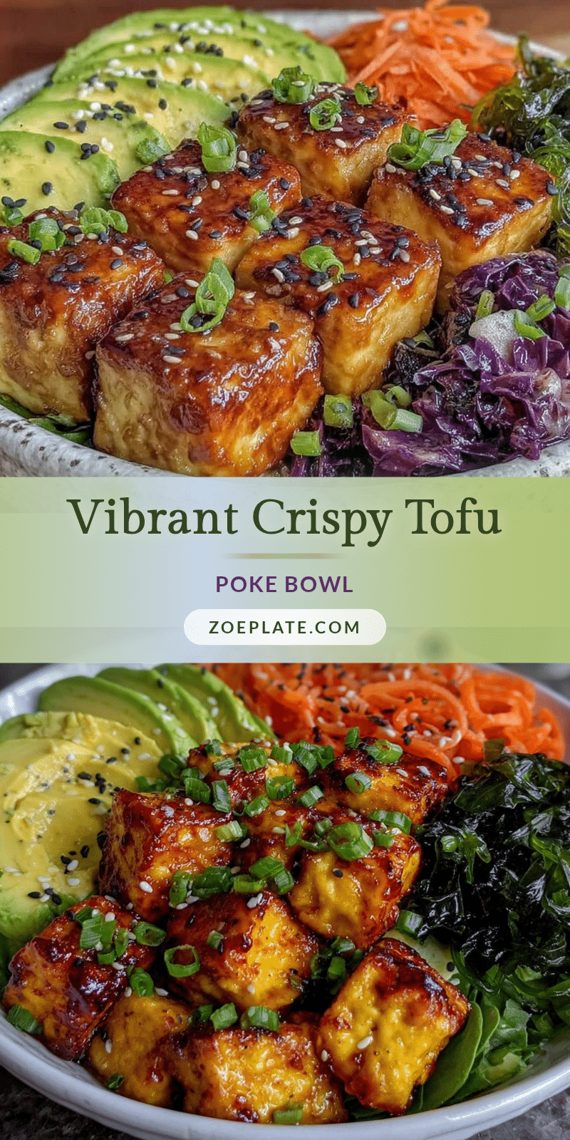 crispy tofu poke bowl recipe