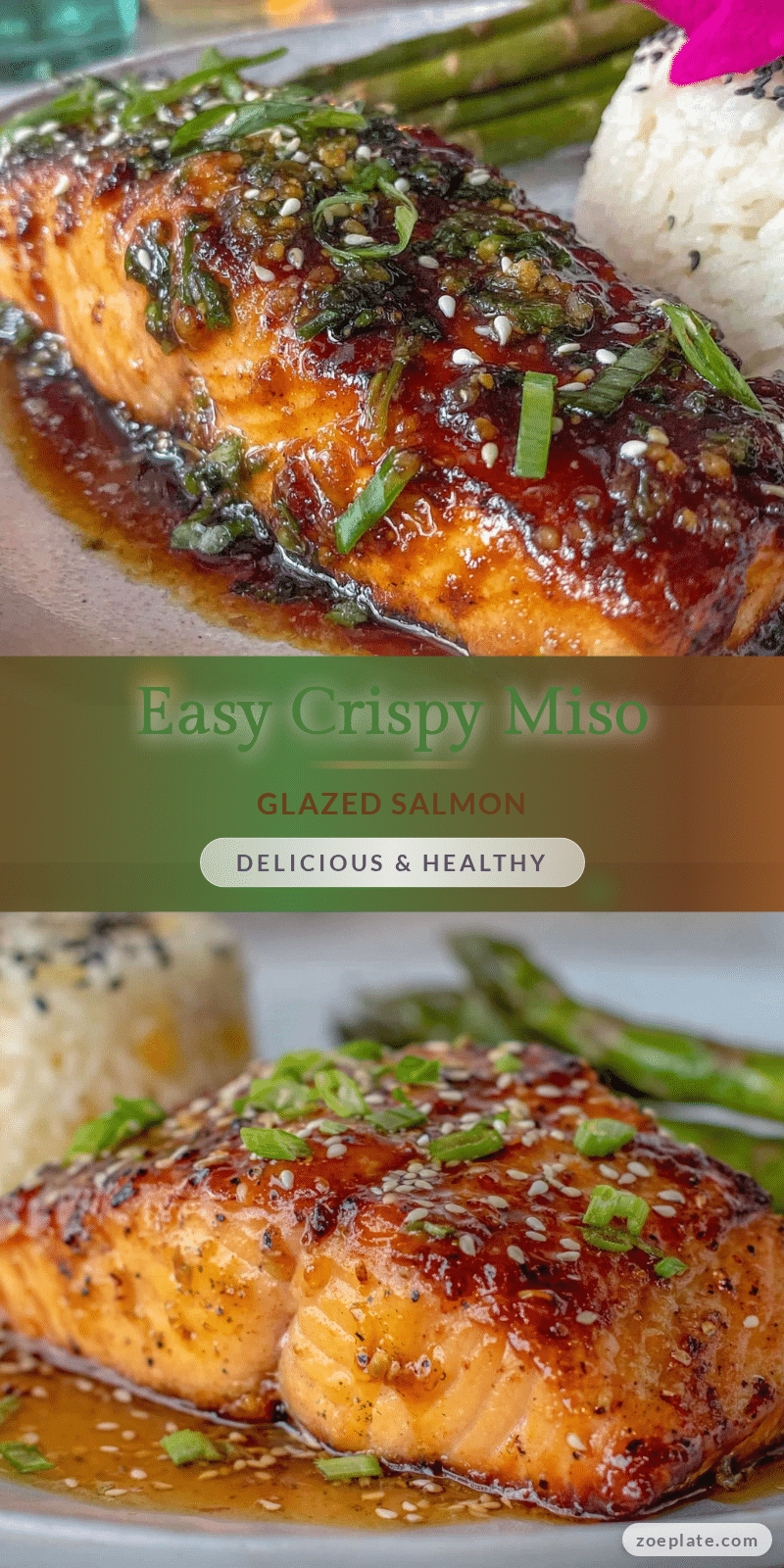 easy crispy miso glazed salmon recipe