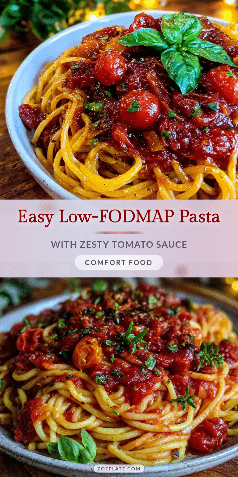 easy low-FODMAP pasta recipe