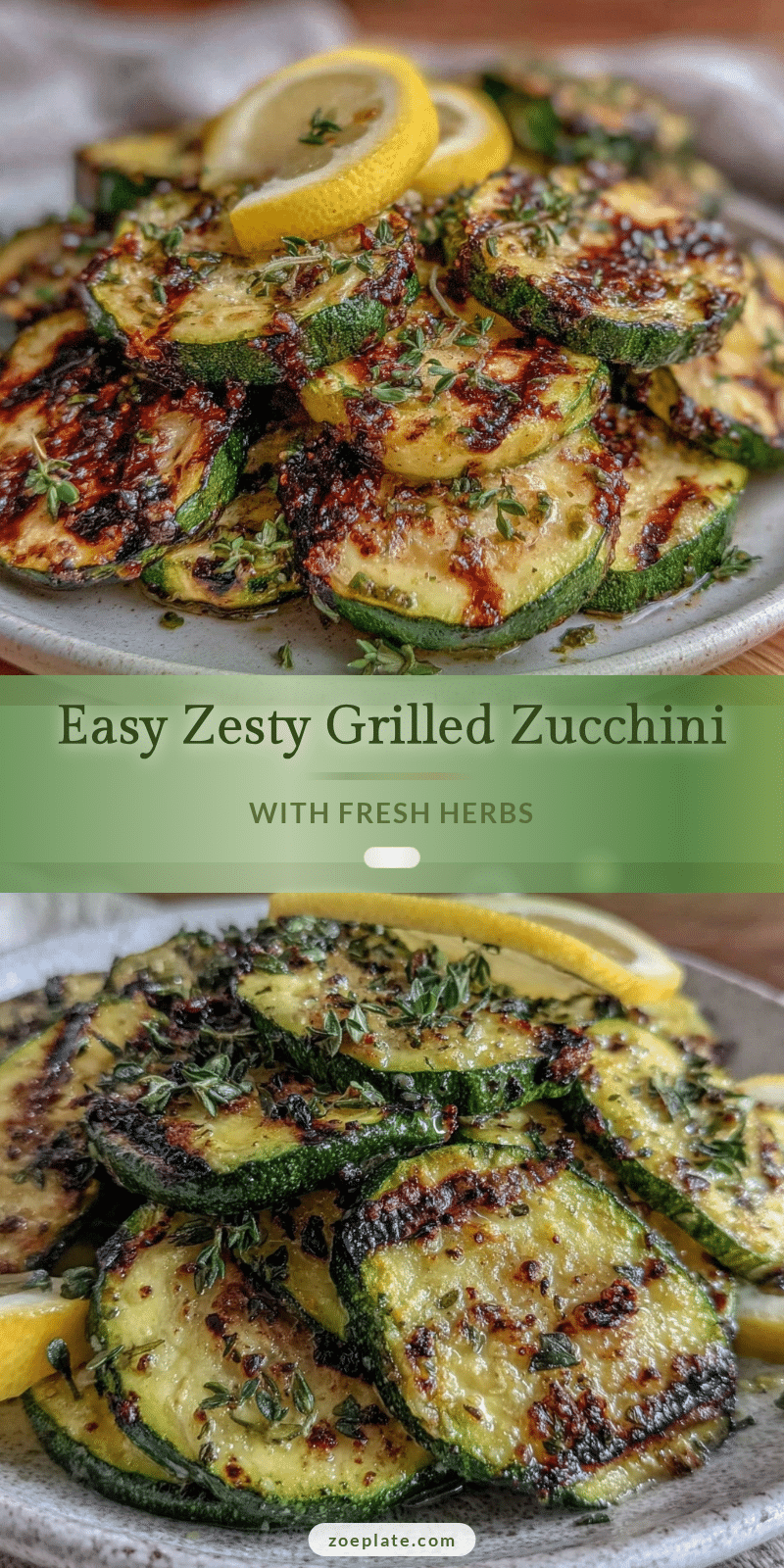 easy zesty grilled zucchini recipe