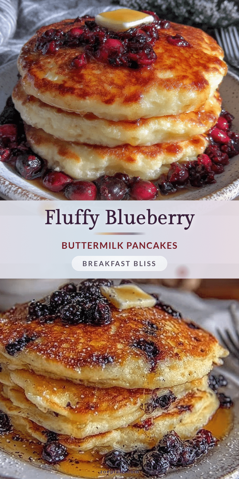 fluffy blueberry buttermilk pancakes recipe