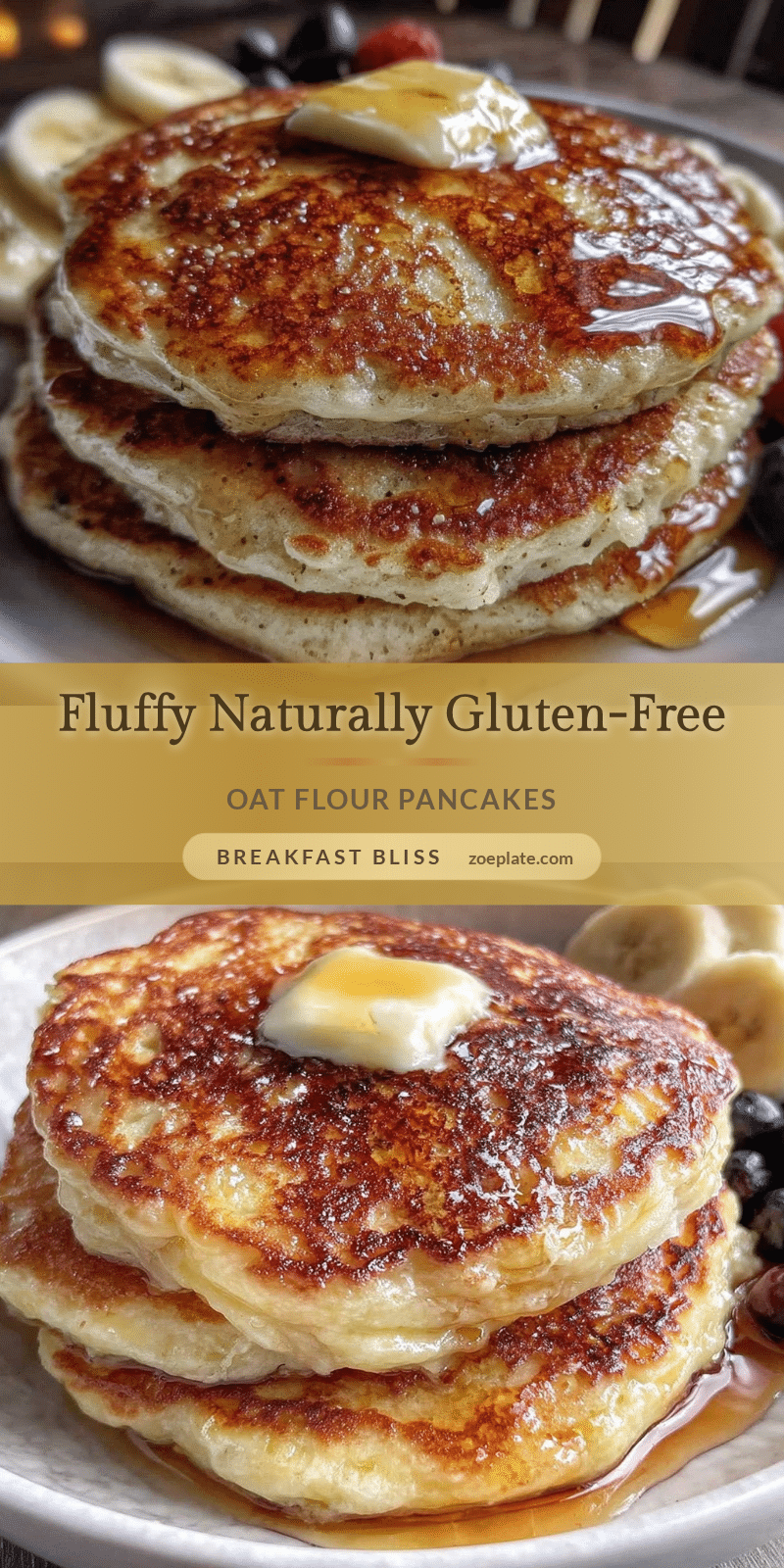 fluffy oat flour pancakes recipe