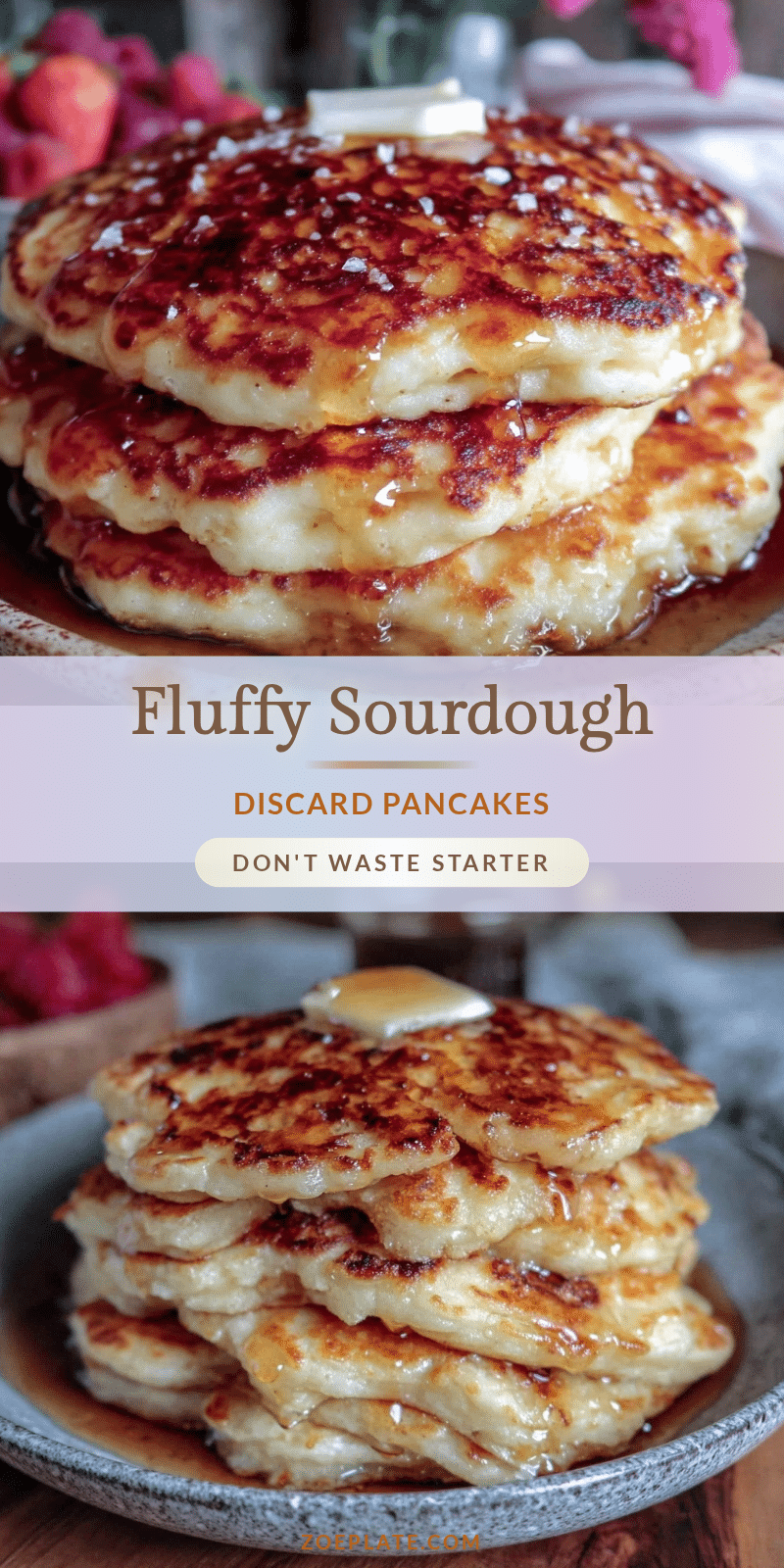 fluffy sourdough discard pancakes recipe