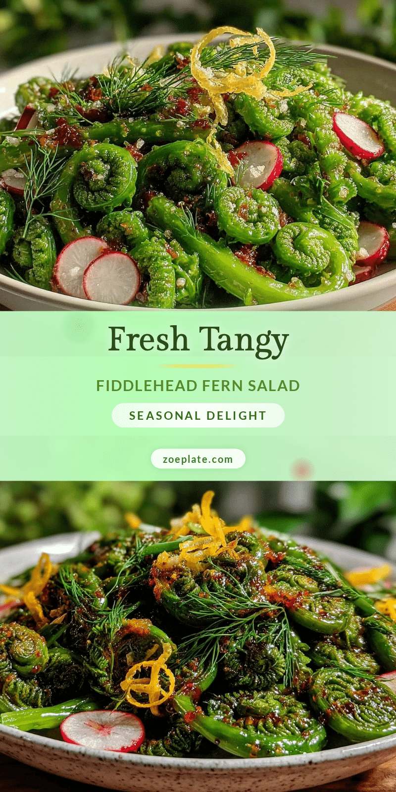 fresh fiddlehead fern salad recipe