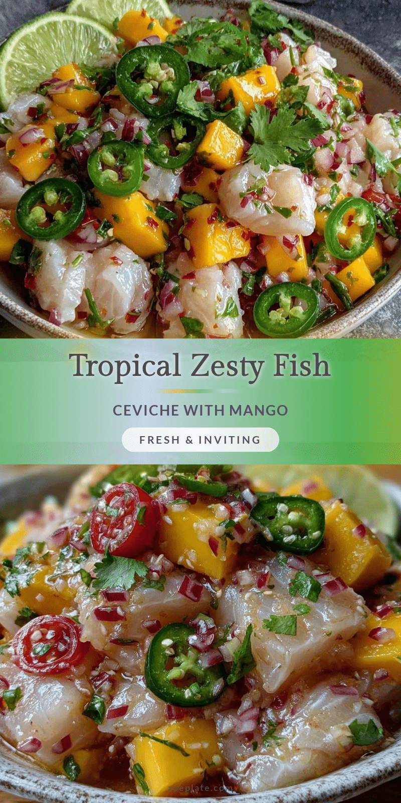 fresh fish ceviche with mango recipe