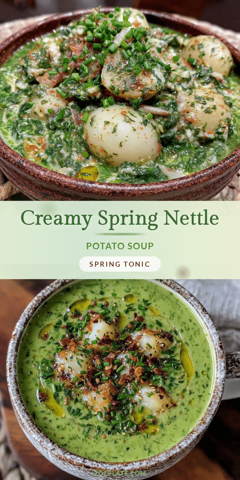 fresh nettle soup with potatoes recipe