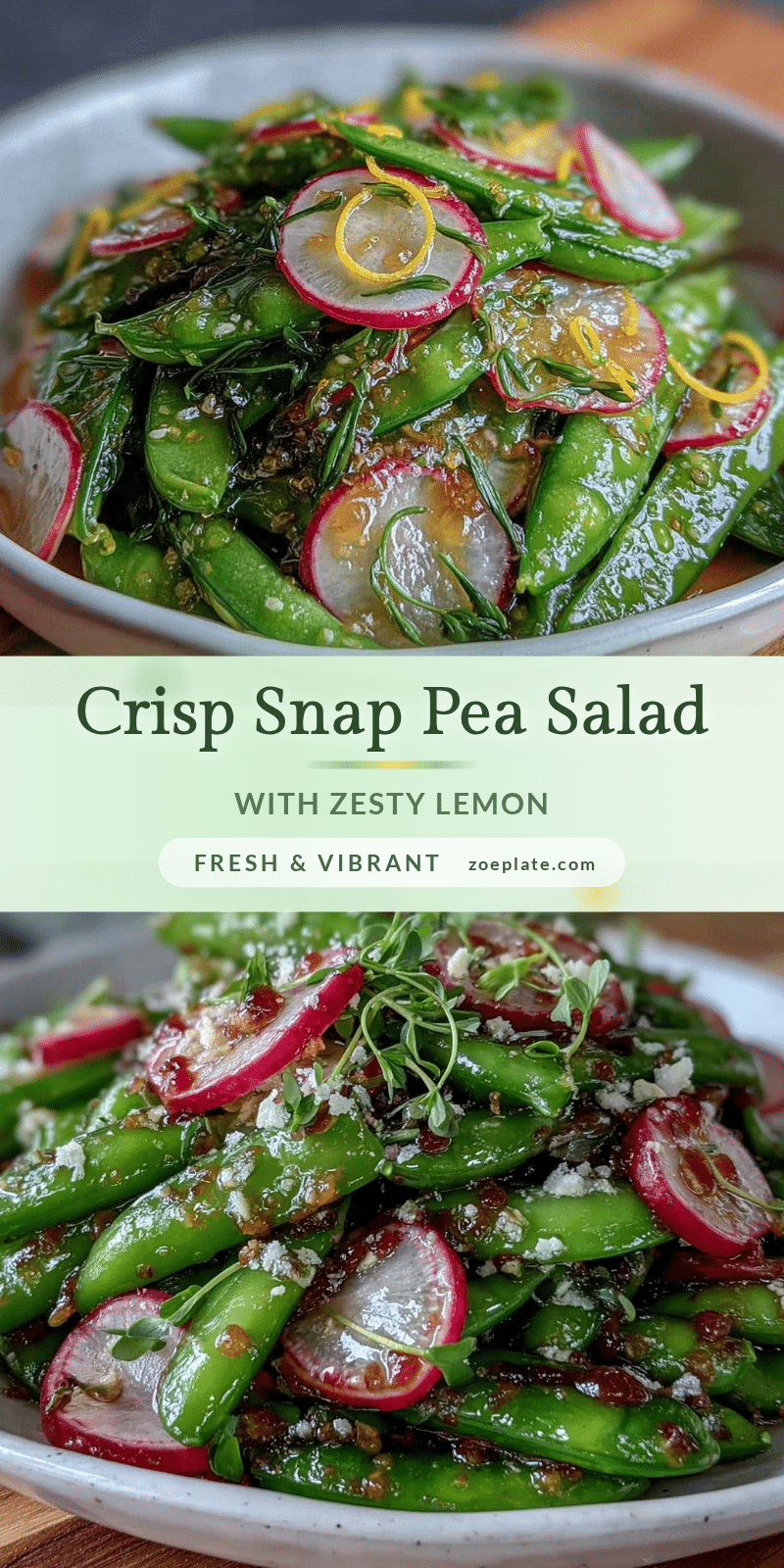 fresh snap pea salad recipe
