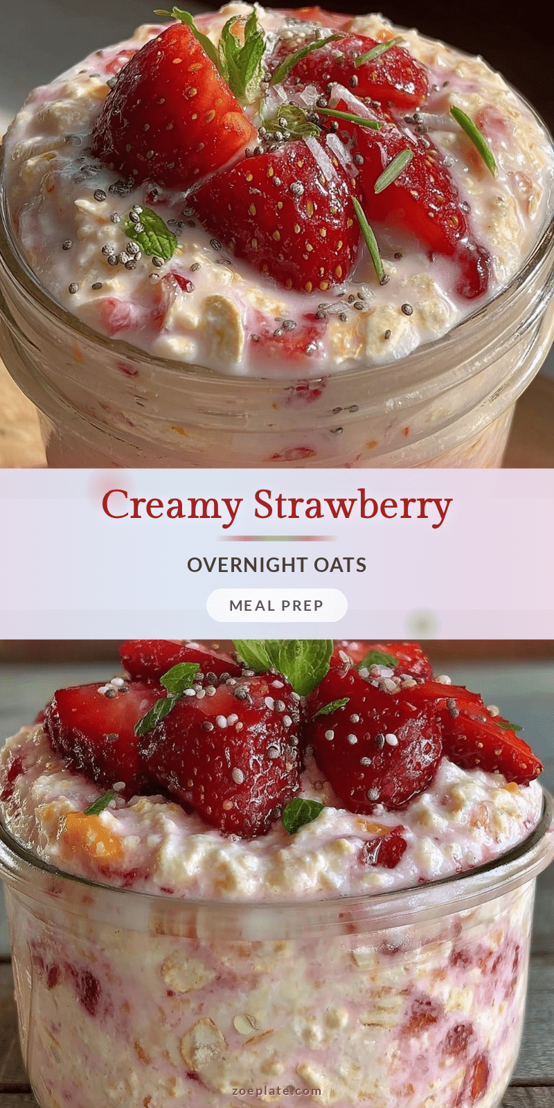 fresh strawberry overnight oats recipe