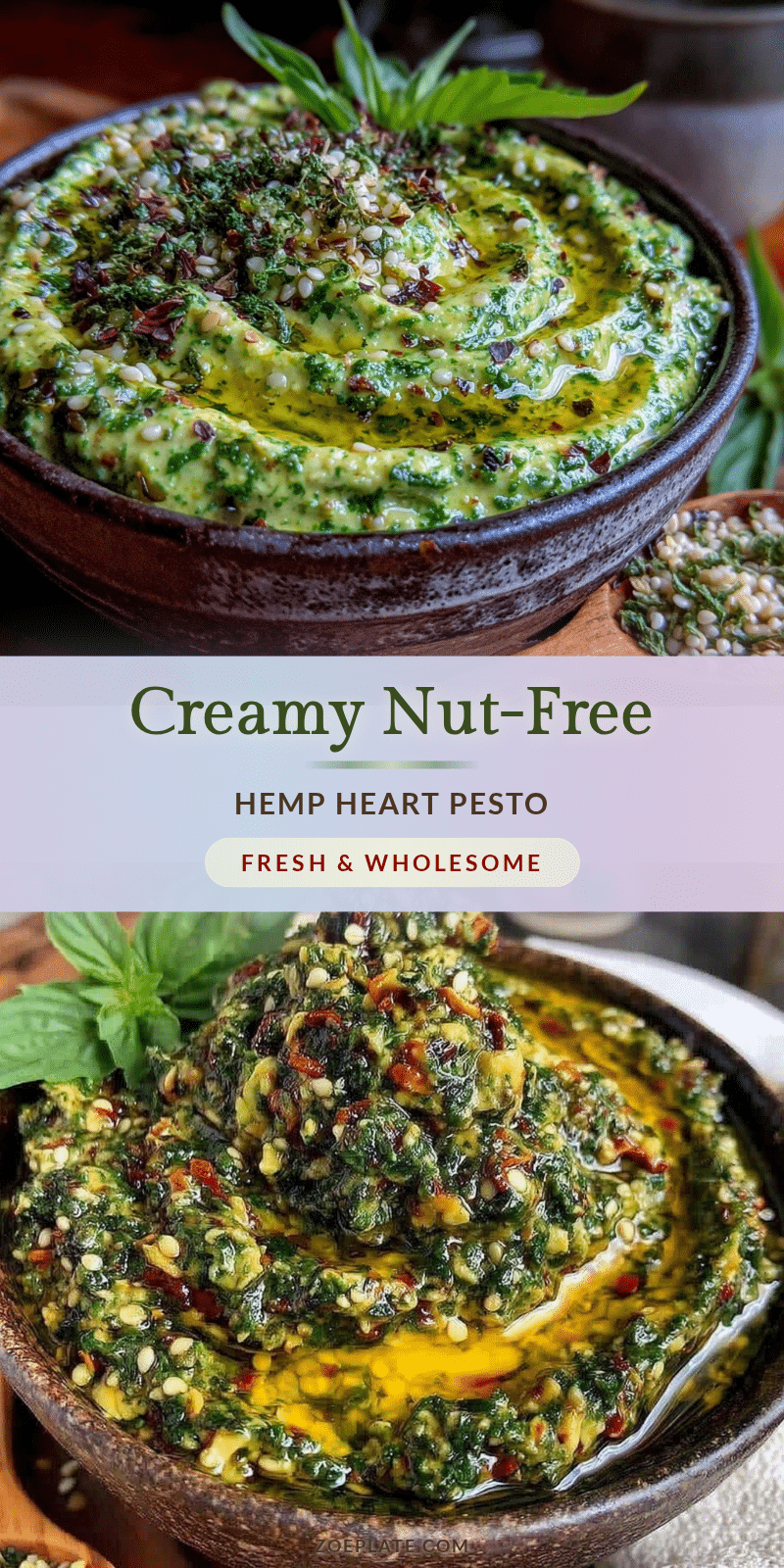 healthy hemp heart pesto recipe