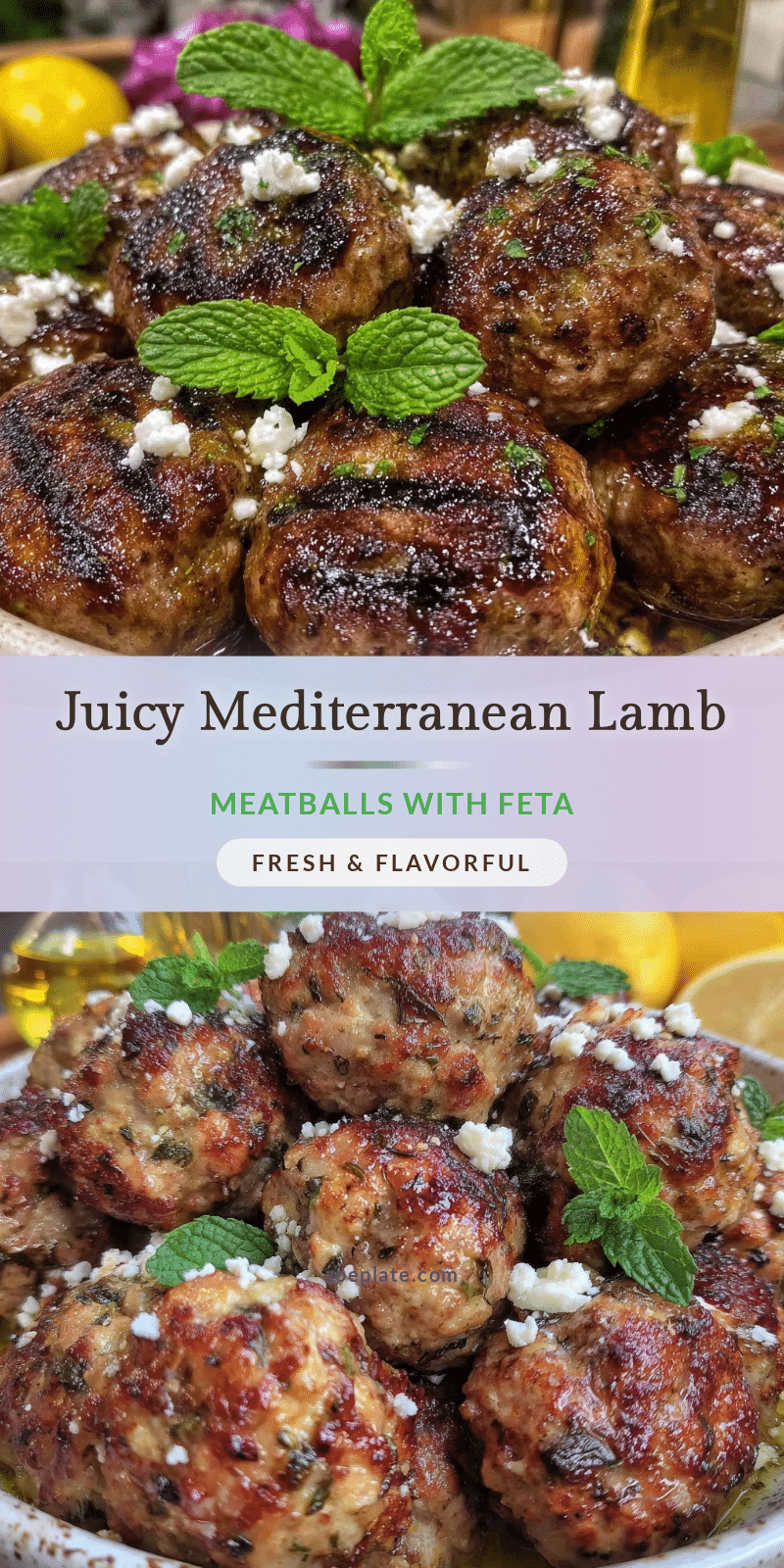 lamb meatballs with feta and mint recipe