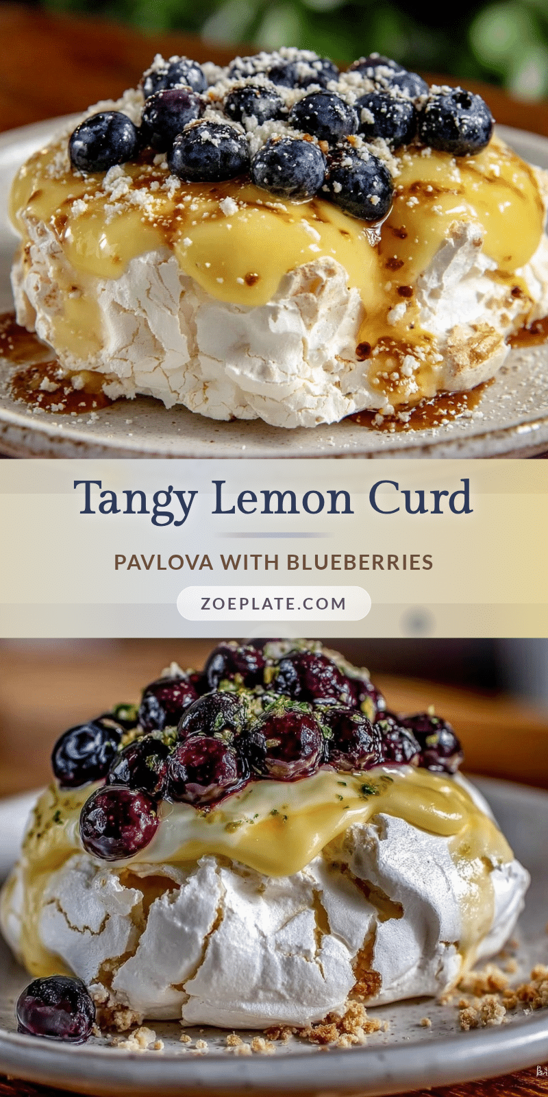 lemon curd pavlova recipe
