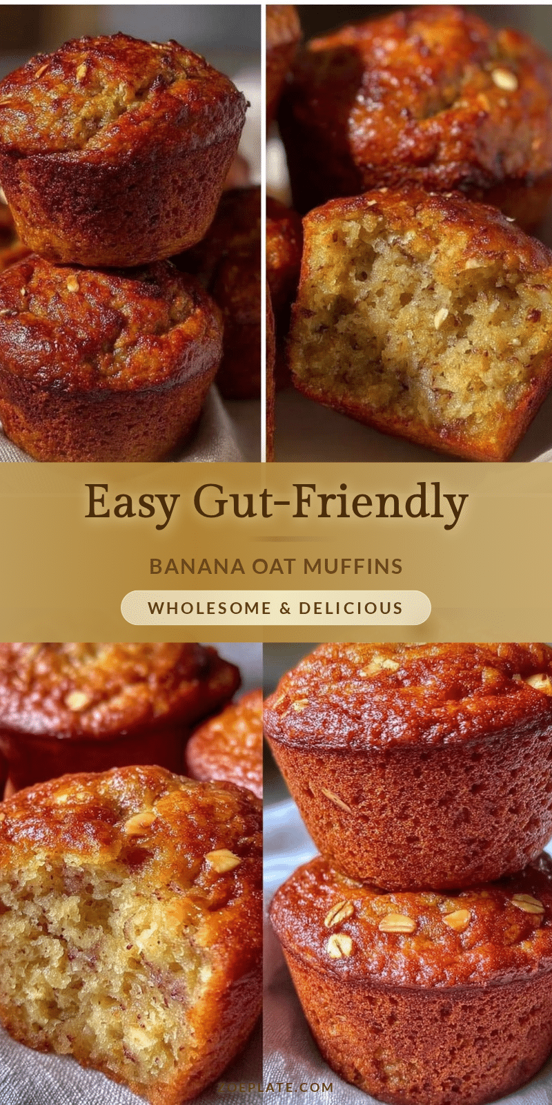low-FODMAP banana oat muffins recipe