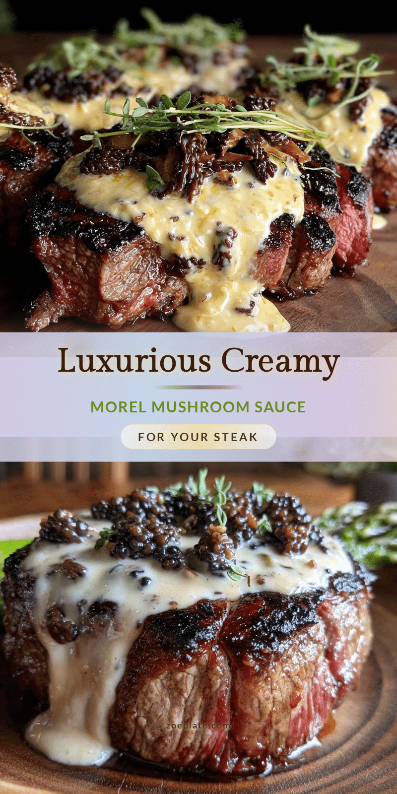 morel mushroom cream sauce recipe