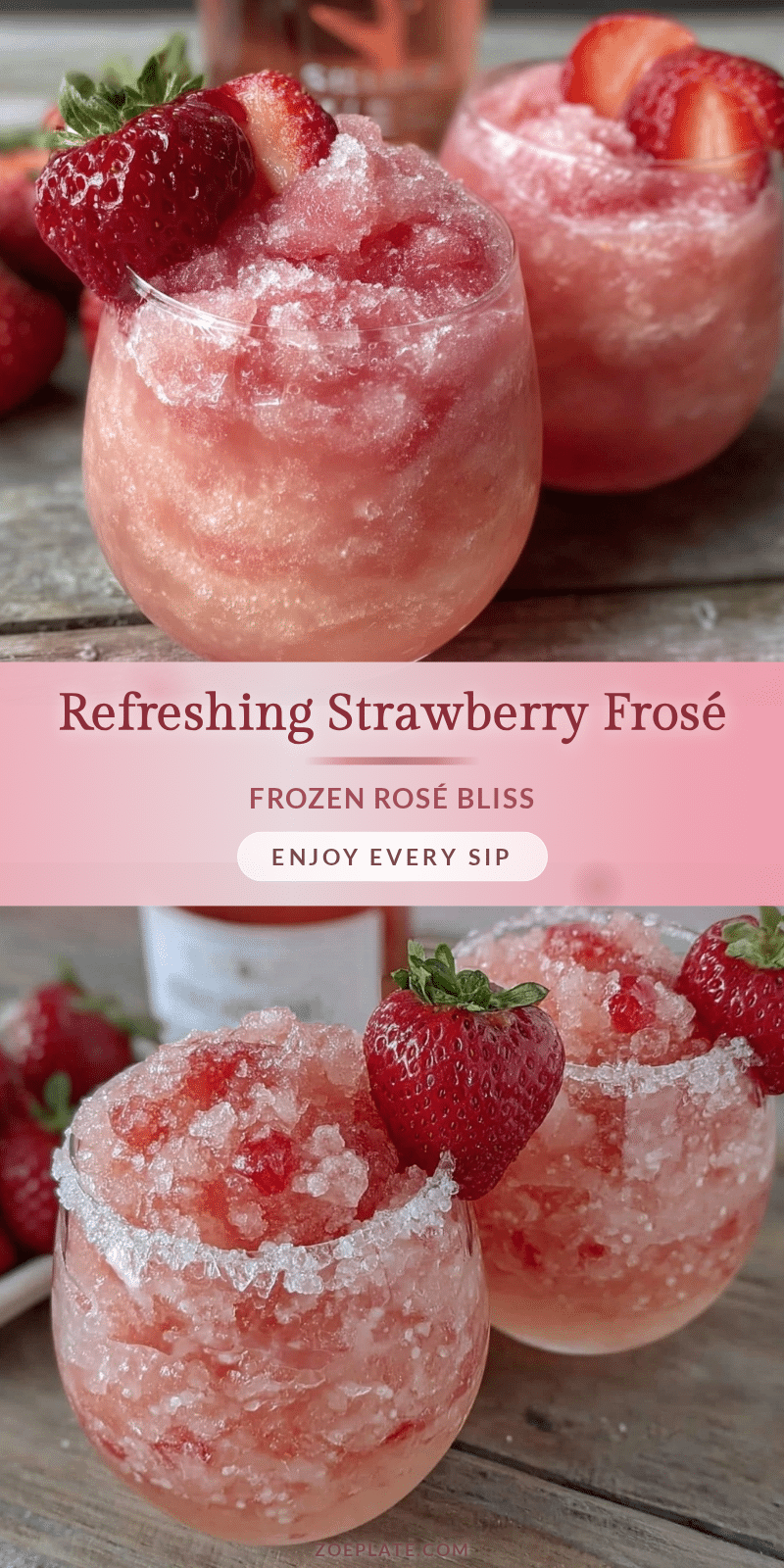 Refreshing Frosé Frozen Rosé recipe
