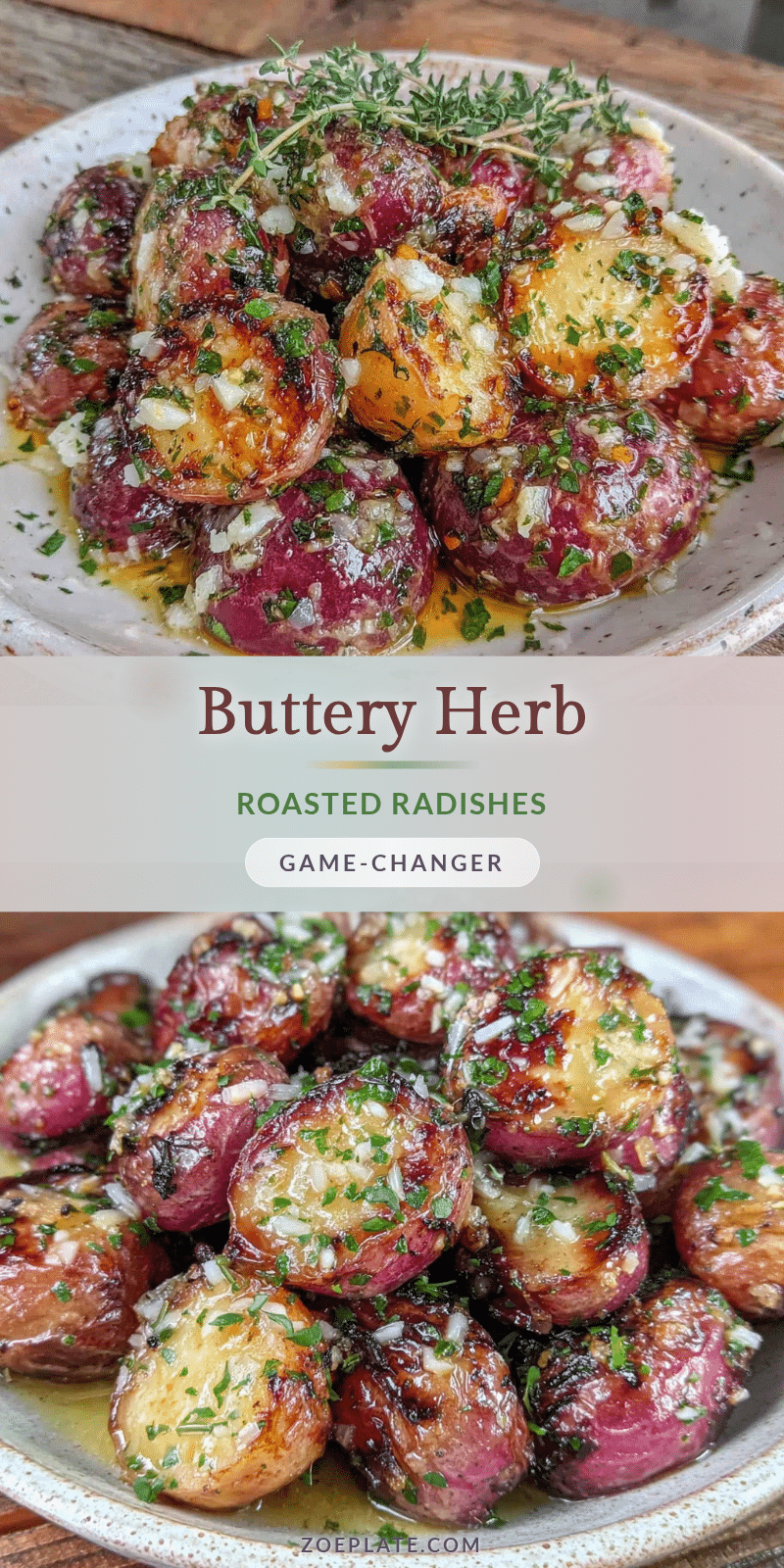 roasted radishes with butter and fresh herbs recipe