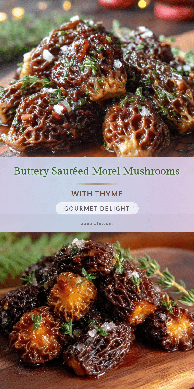 savory sautéed morel mushrooms recipe