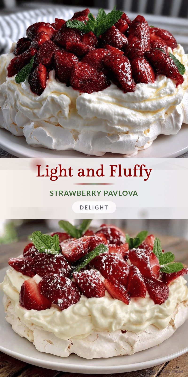 Strawberry Pavlova recipe