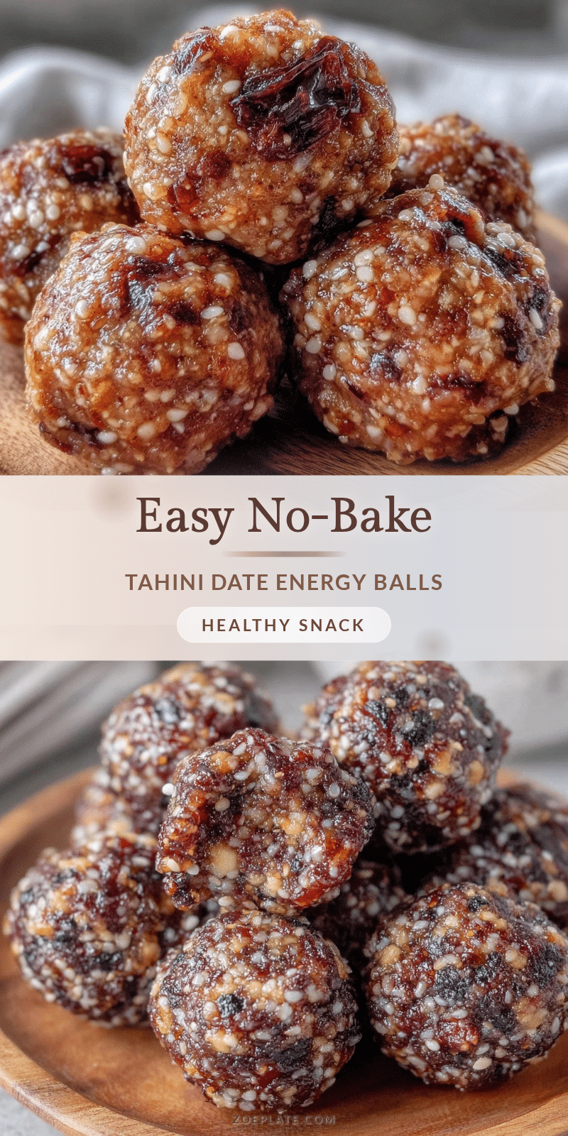 tahini date energy balls recipe