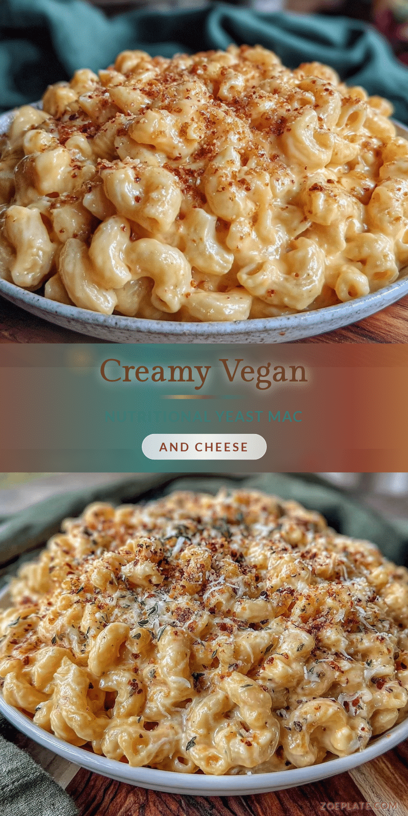 vegan nutritional yeast mac and cheese recipe