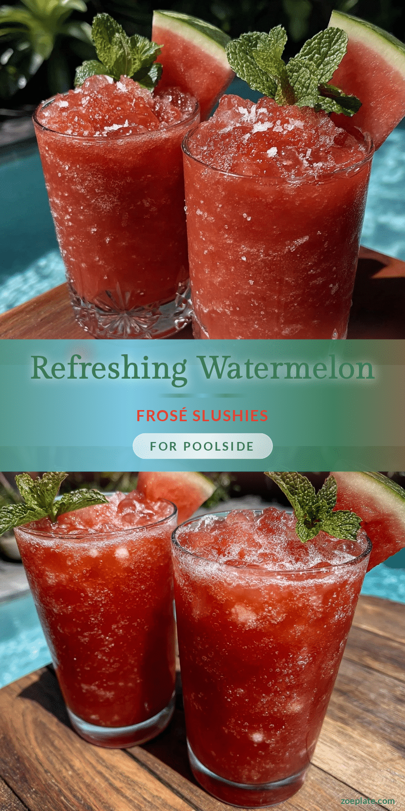 watermelon frosé slushie recipe