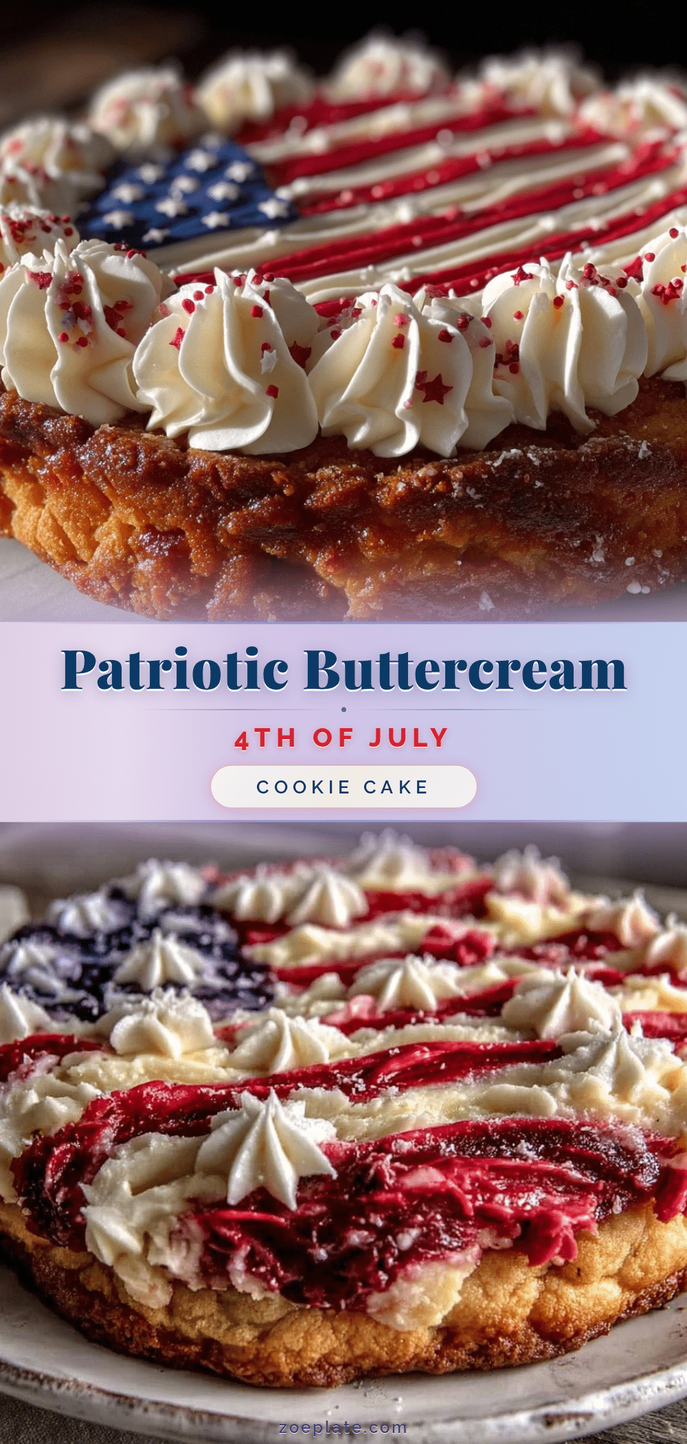 4th of July cookie cake recipe