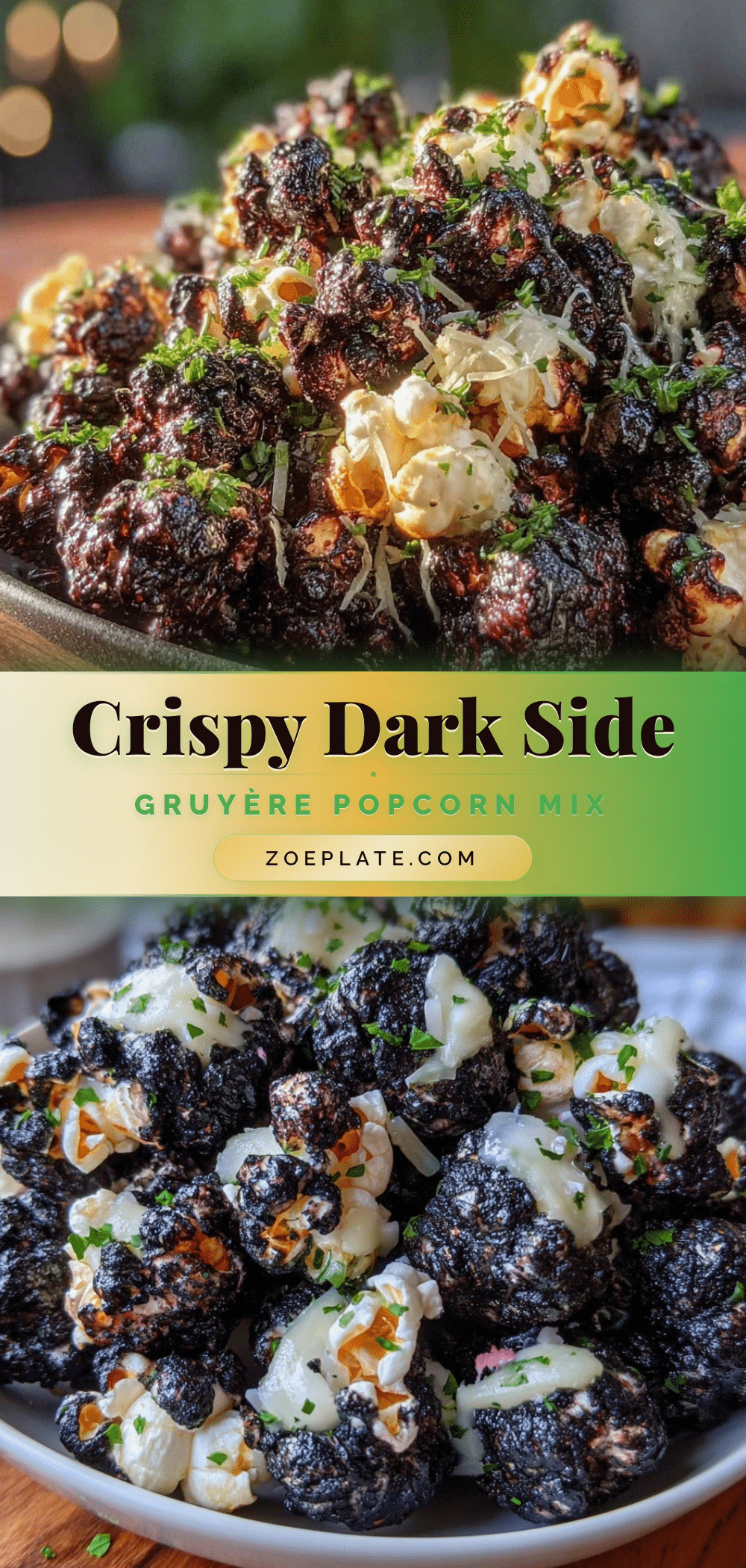 activated charcoal gruyère popcorn mix recipe