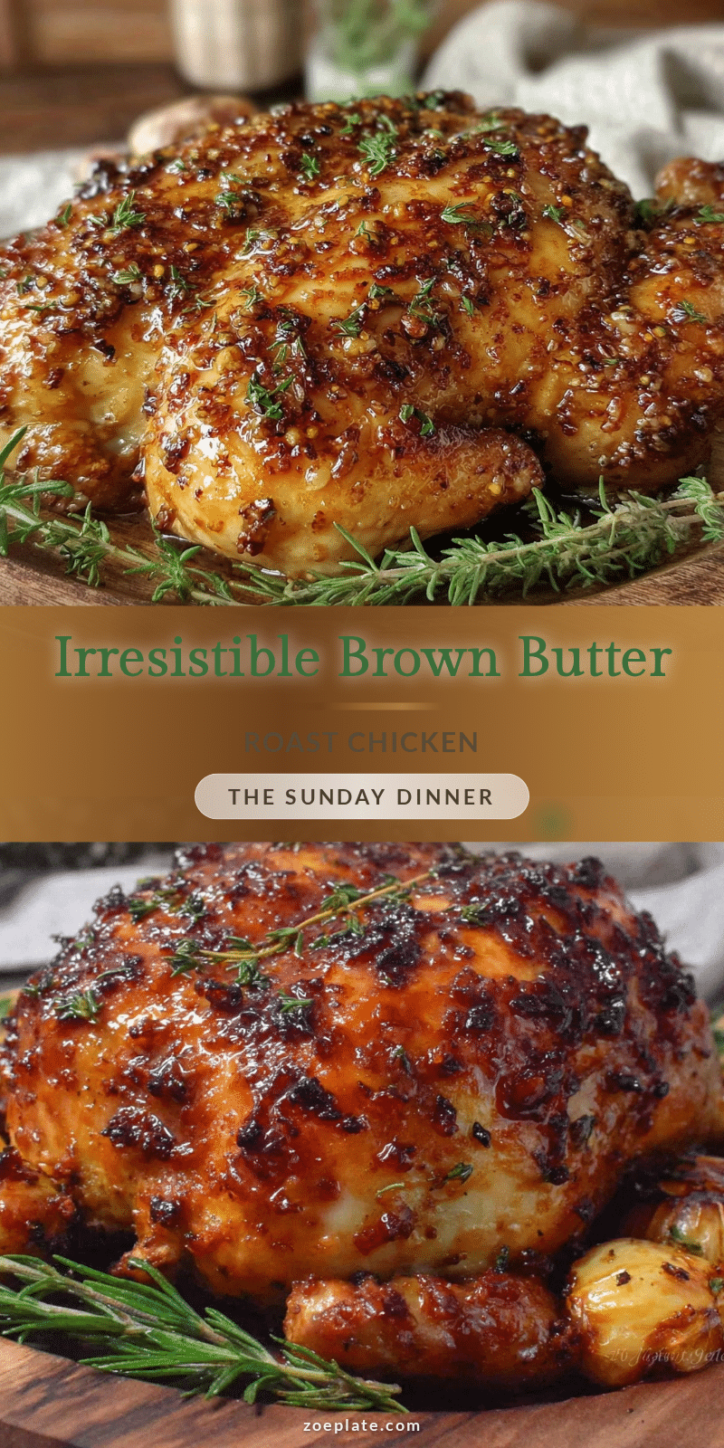 brown butter roast chicken recipe