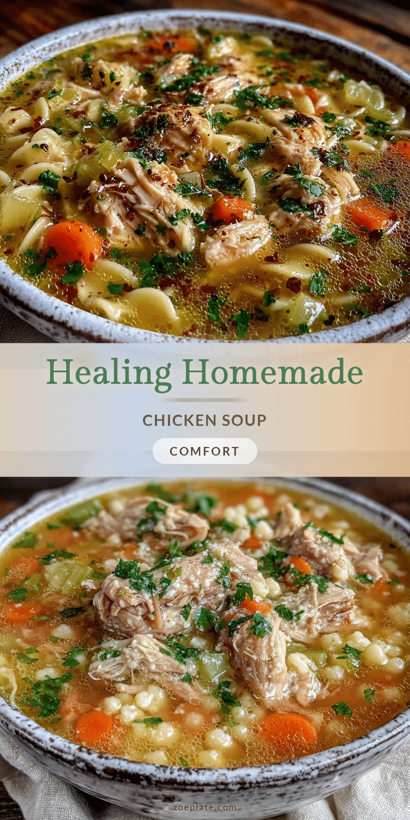 comforting sick day chicken soup recipe