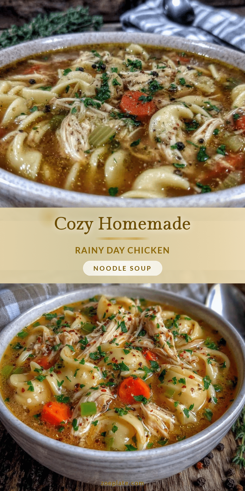cozy rainy day chicken noodle soup recipe recipe