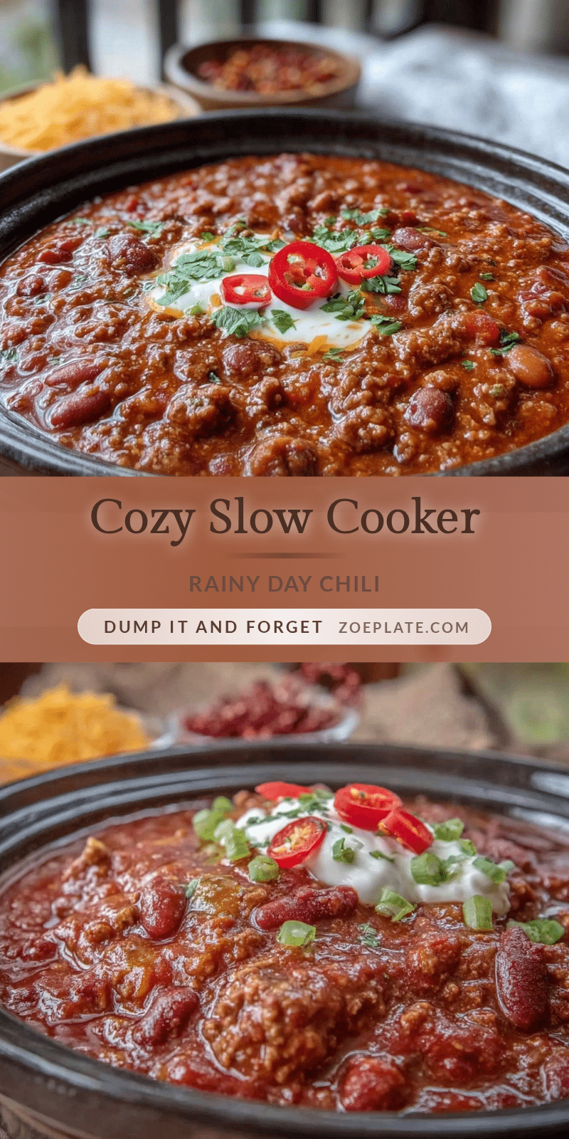 cozy rainy day chili slow cooker recipe recipe