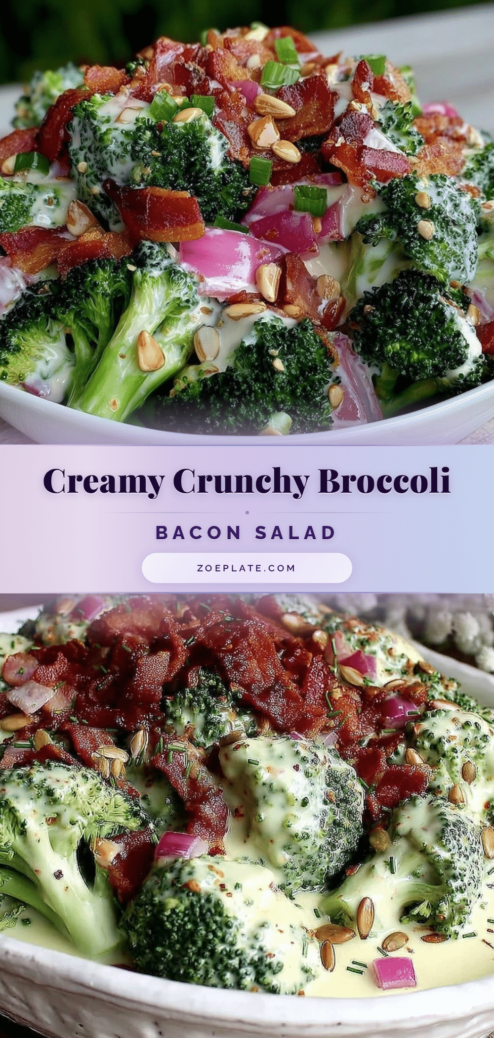 creamy broccoli bacon salad recipe