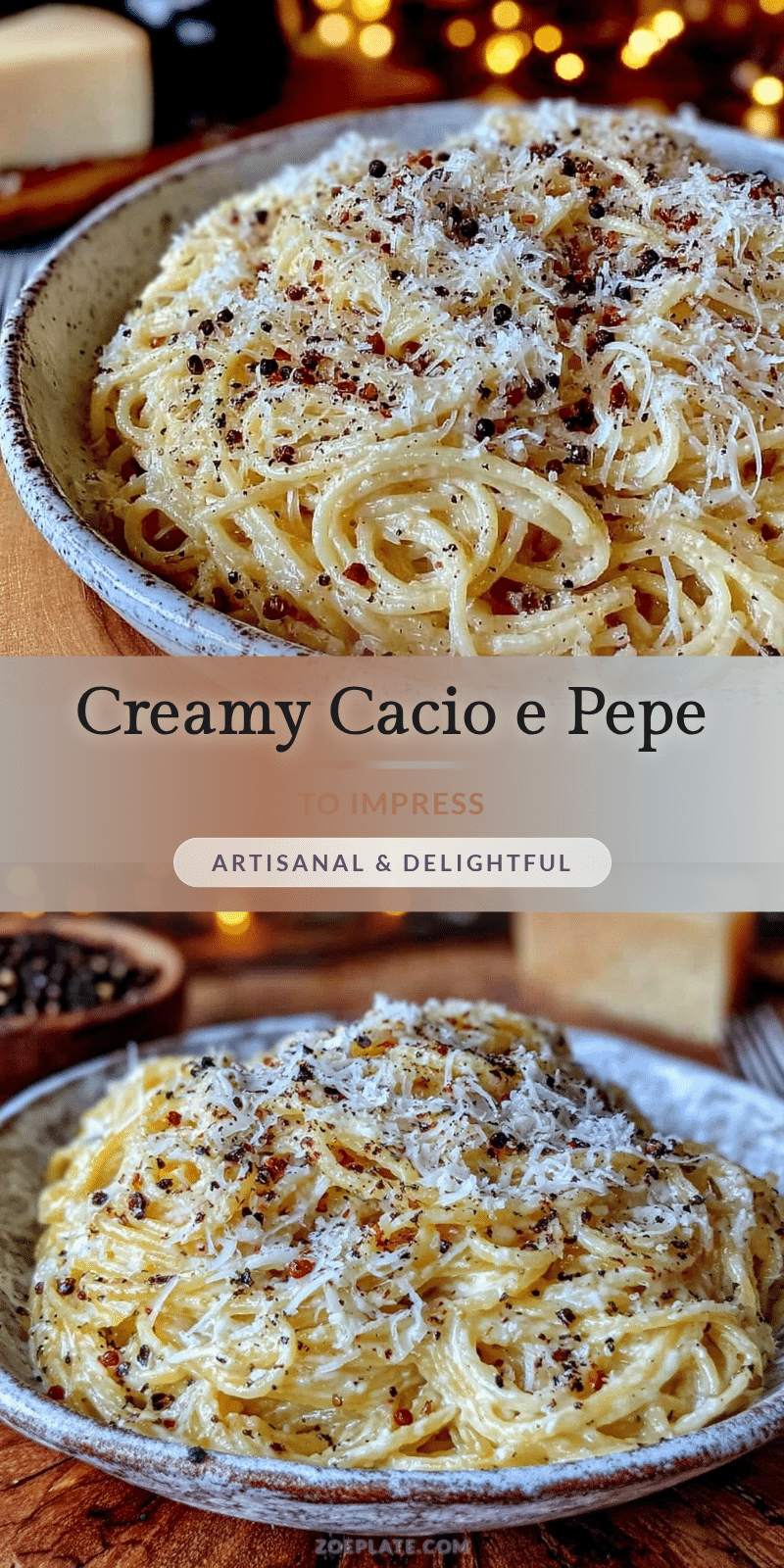 creamy cacio e pepe pasta recipe