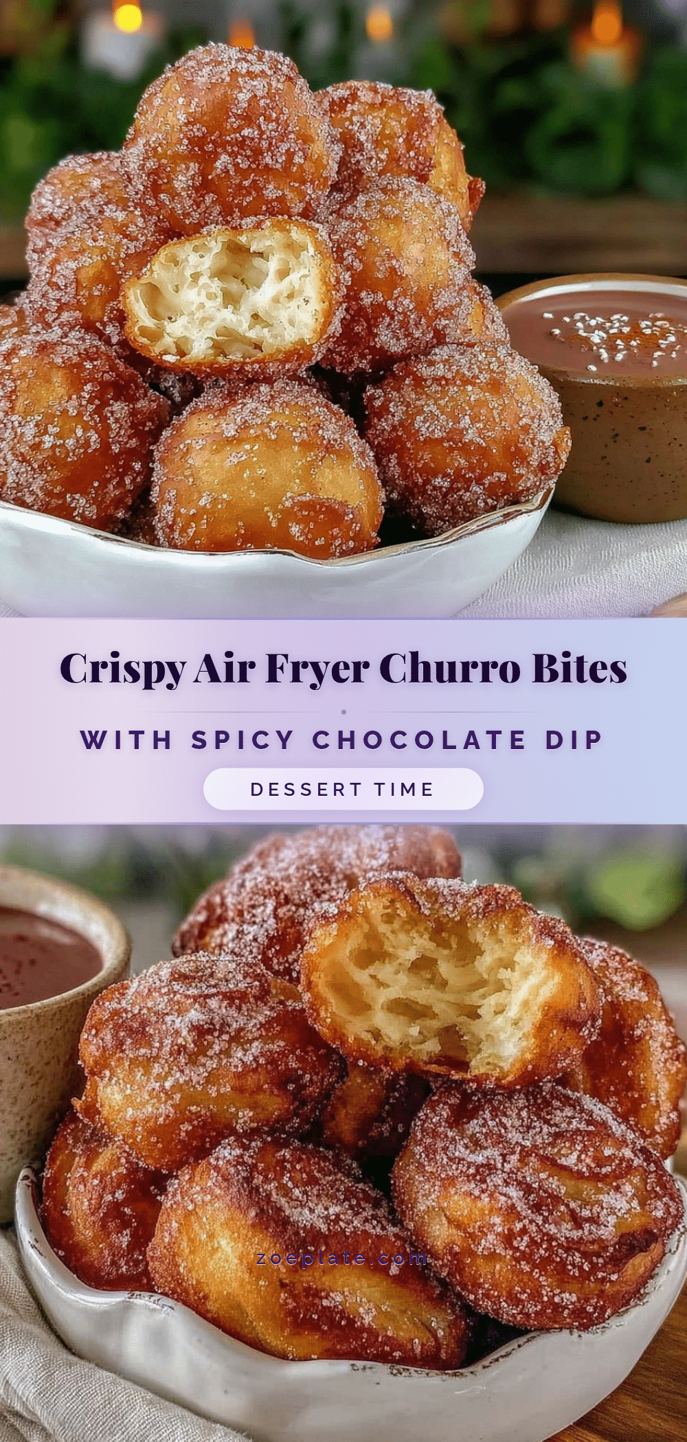 crispy air fryer churro bites recipe