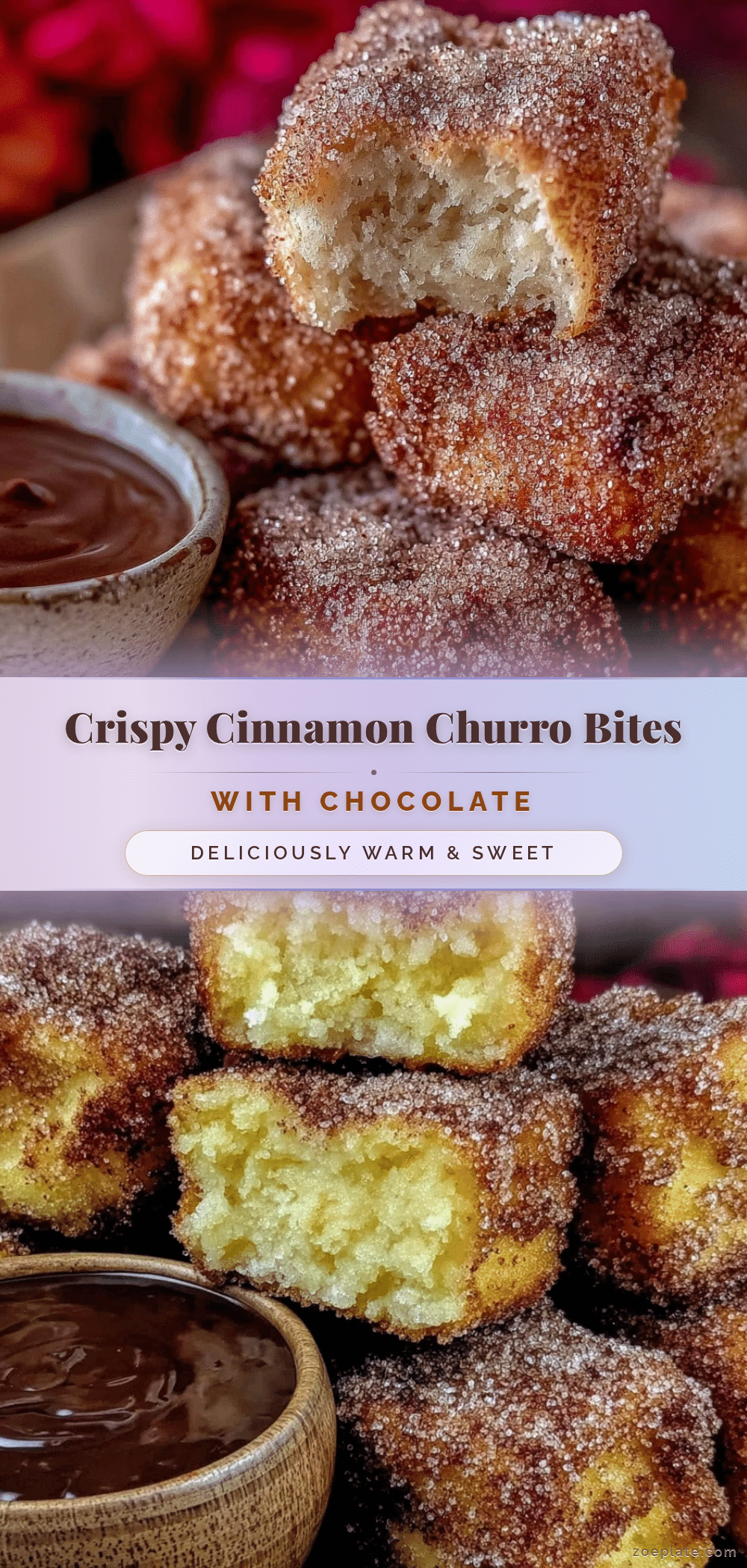 crispy baked churro bites recipe